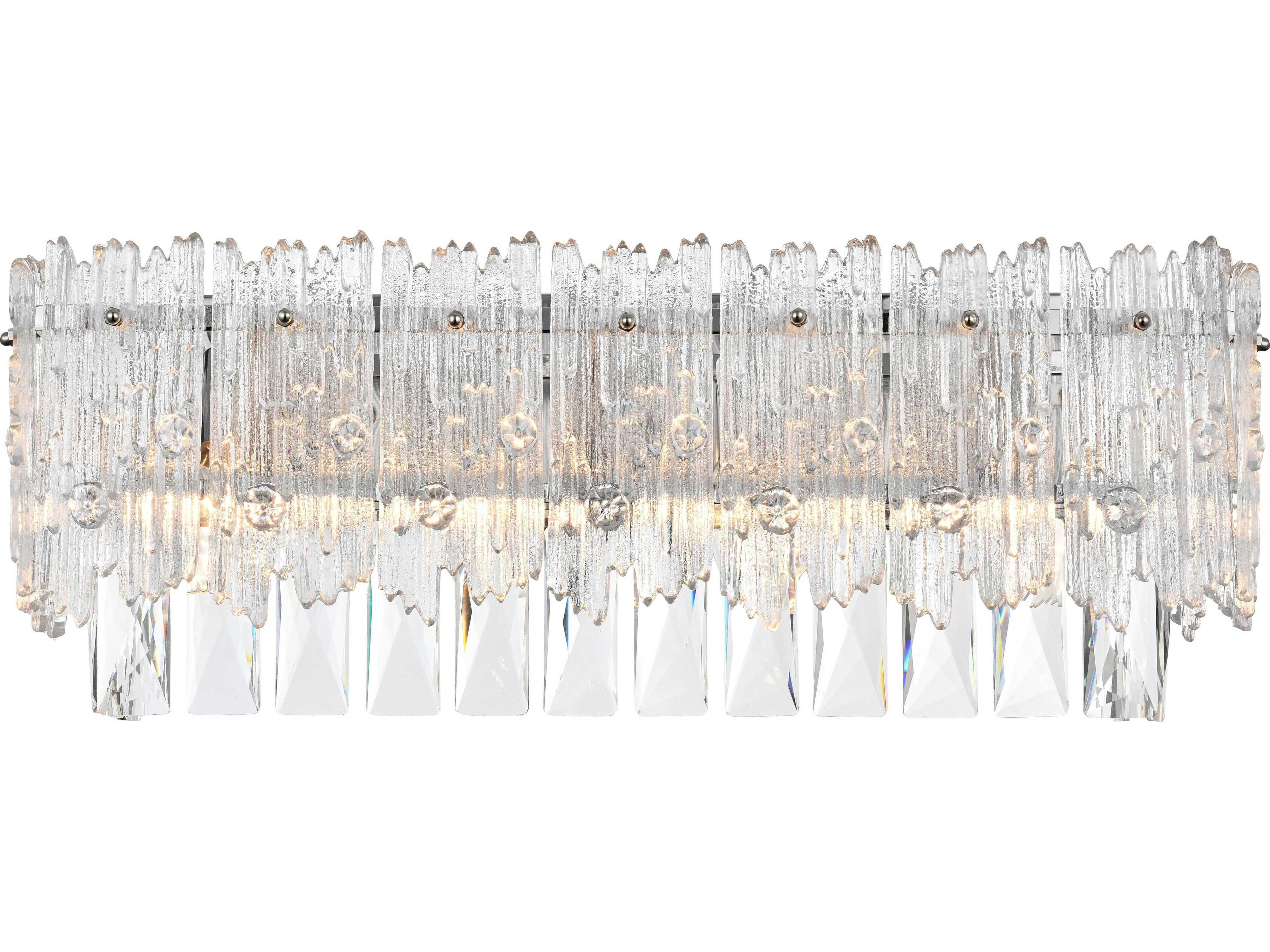 Elegant Lighting Emilia 4-Light Chrome Wall Sconce