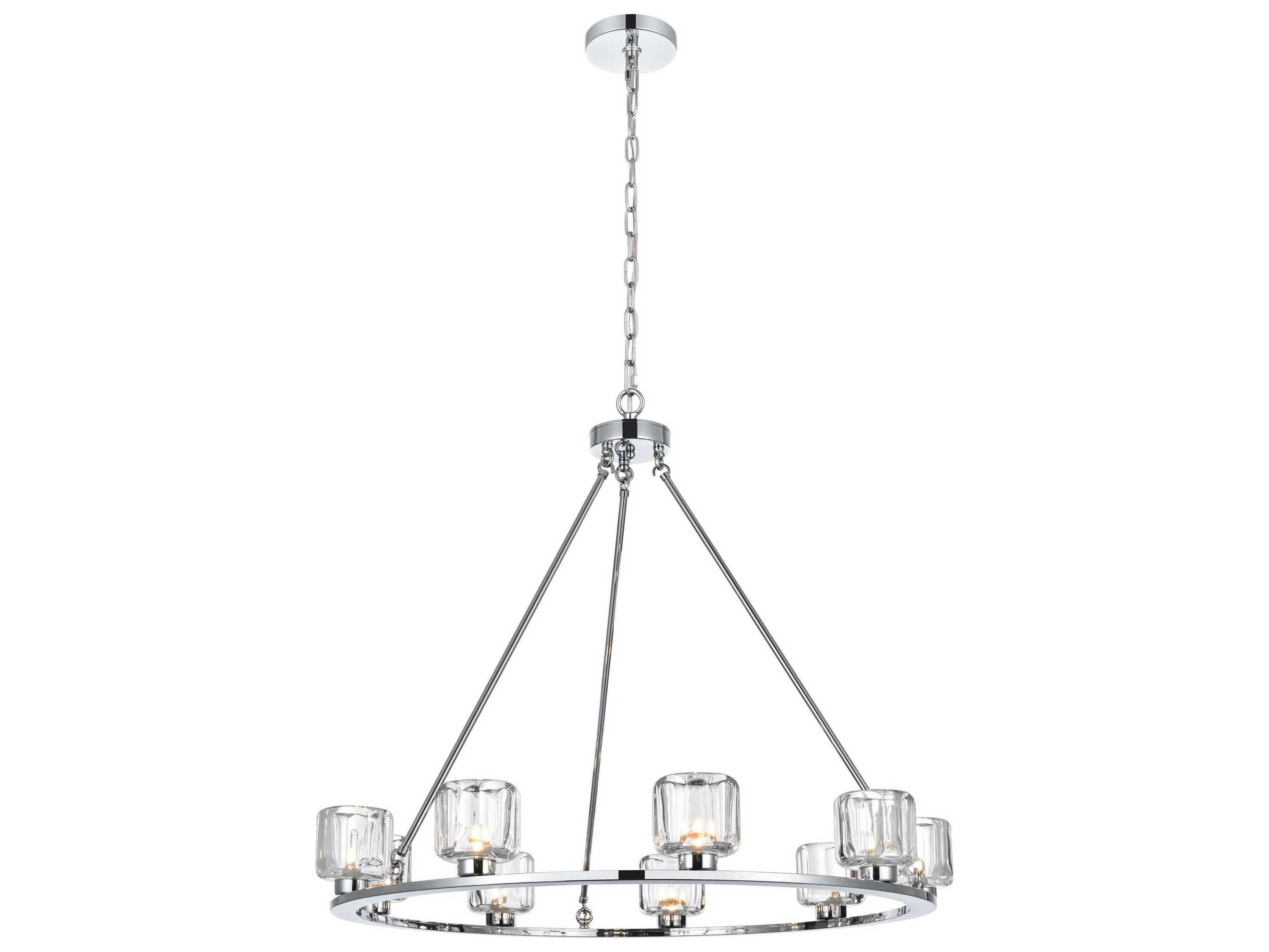 Elegant Lighting Cadence 9-Light Chrome Chandelier
