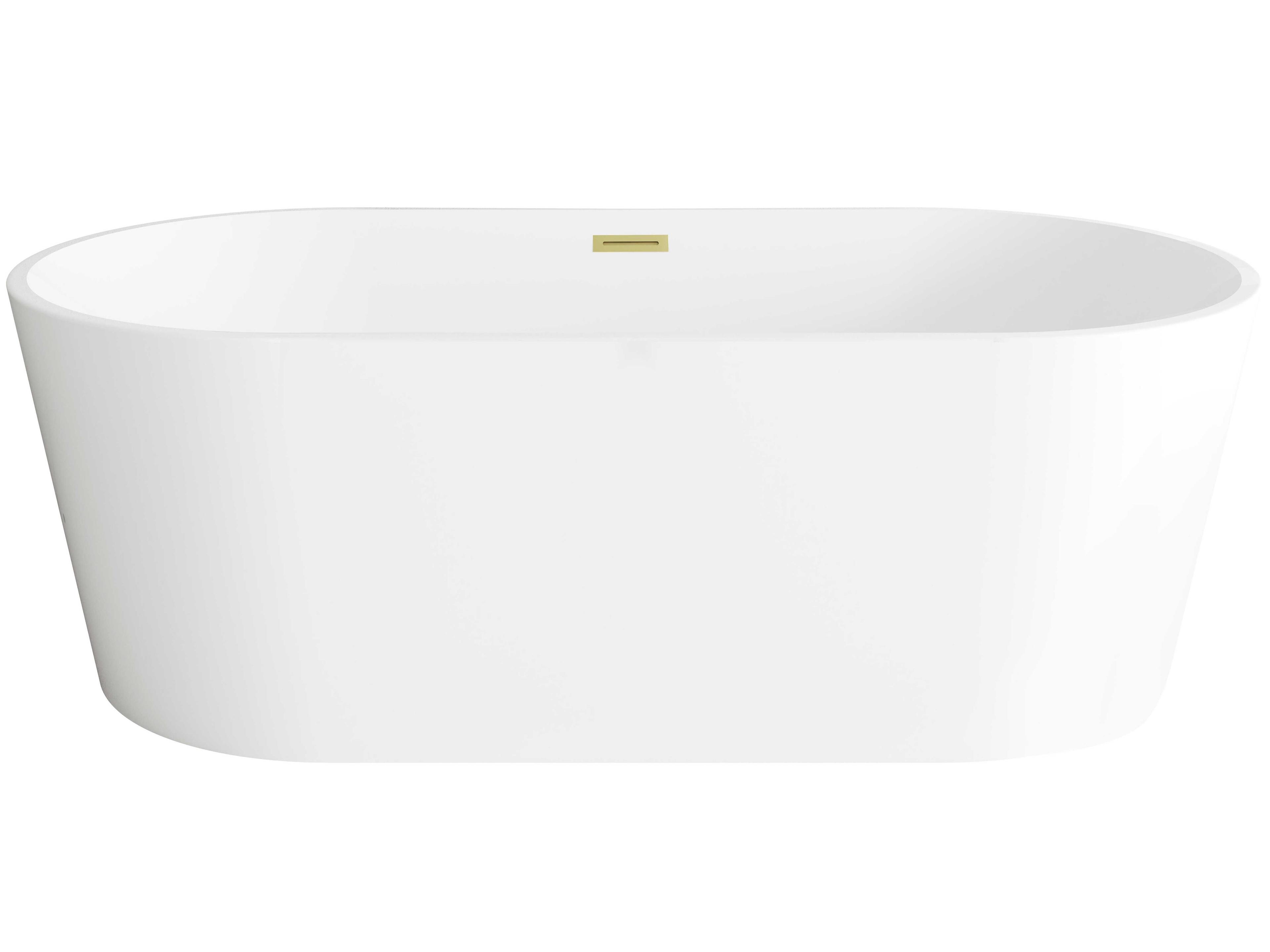 Elegant Lighting Springfield Glossy White Bathtub