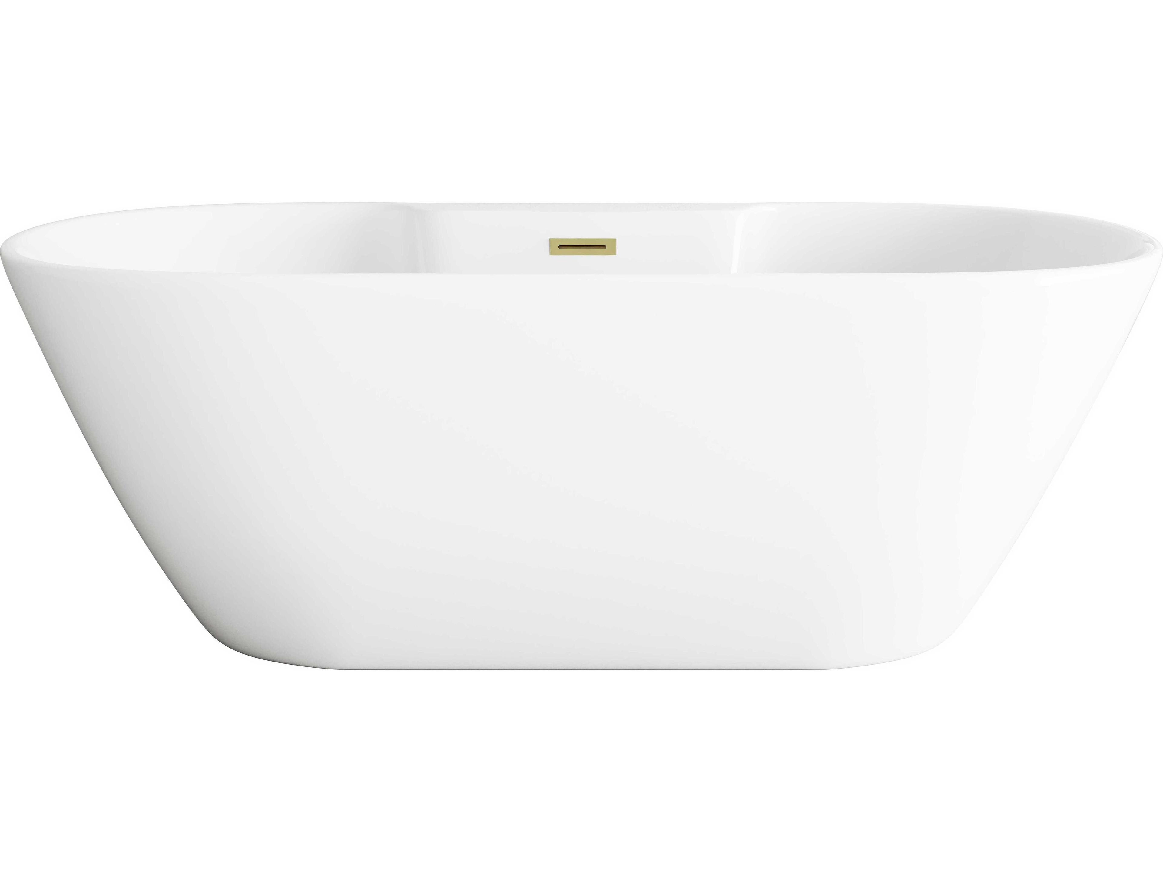 Elegant Lighting Landon Glossy White Bathtub