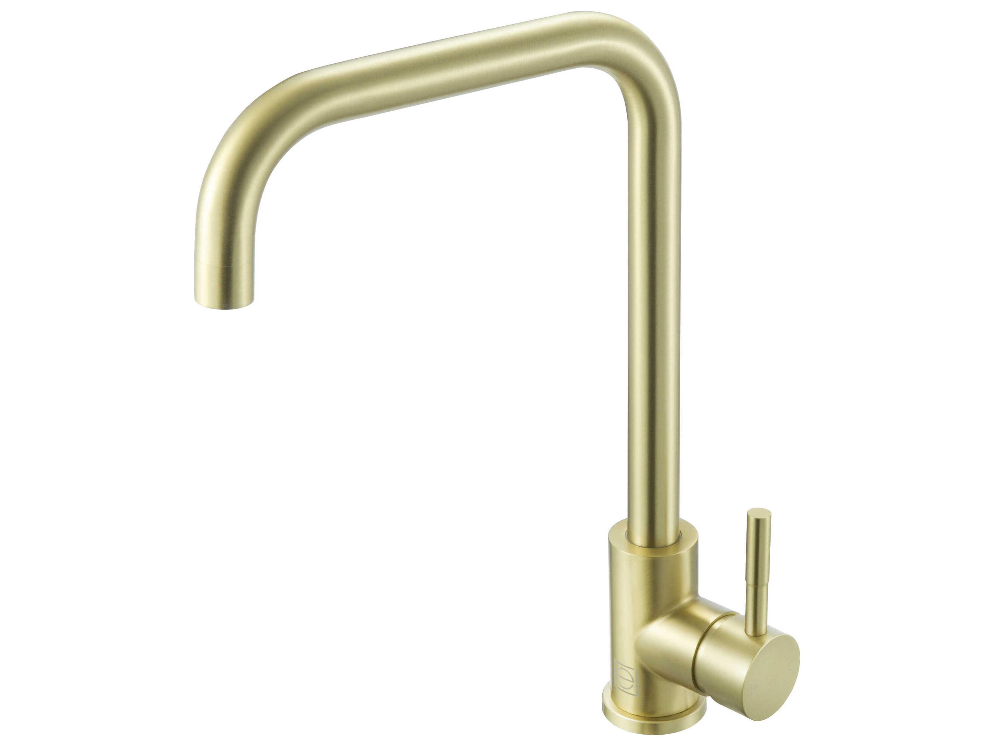 Elegant Lighting Levi Brushed Gold Pull Down Sprayer Kitchen Faucet
