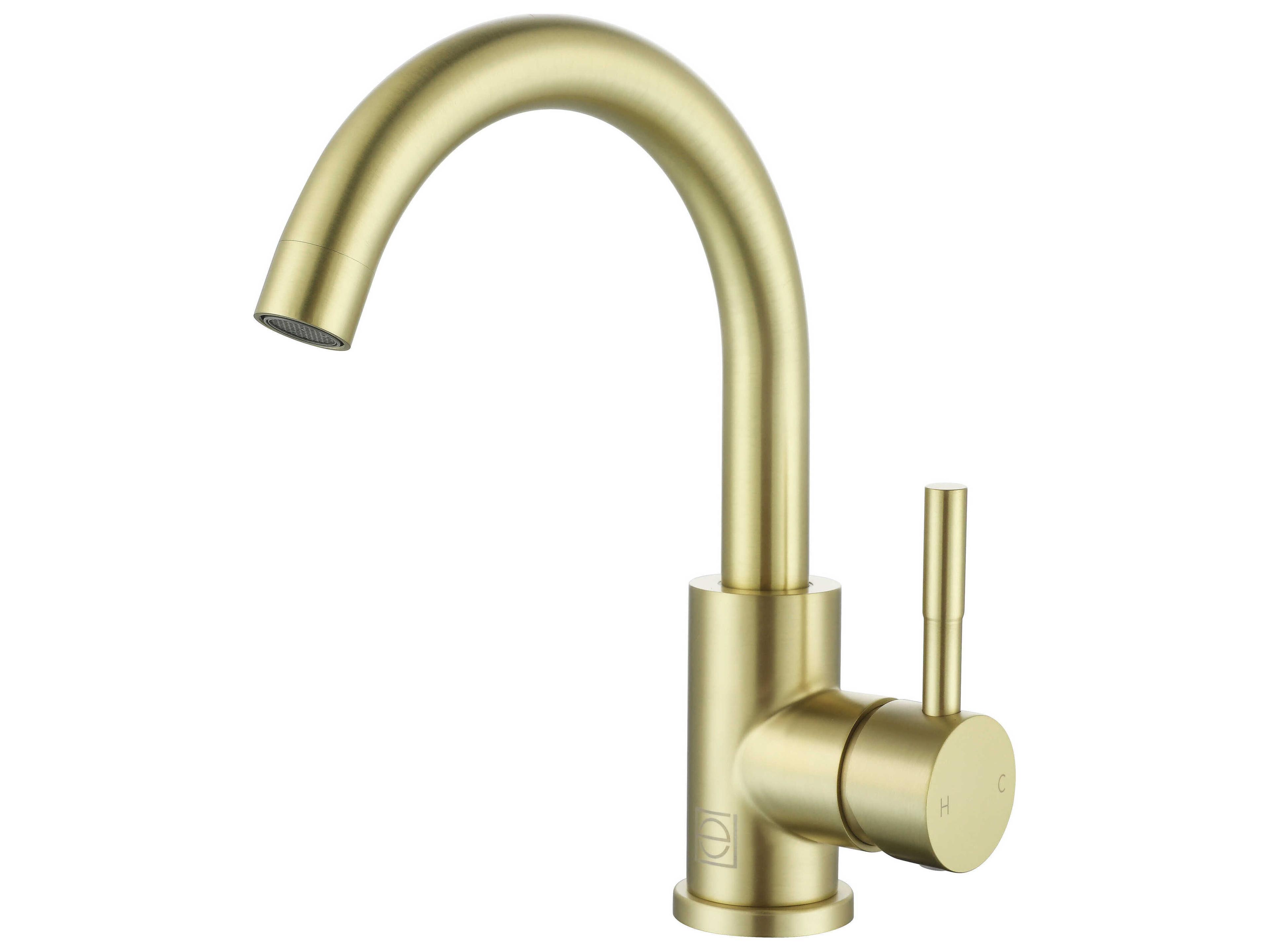Elegant Lighting Louis Brushed Gold Bathroom Faucet