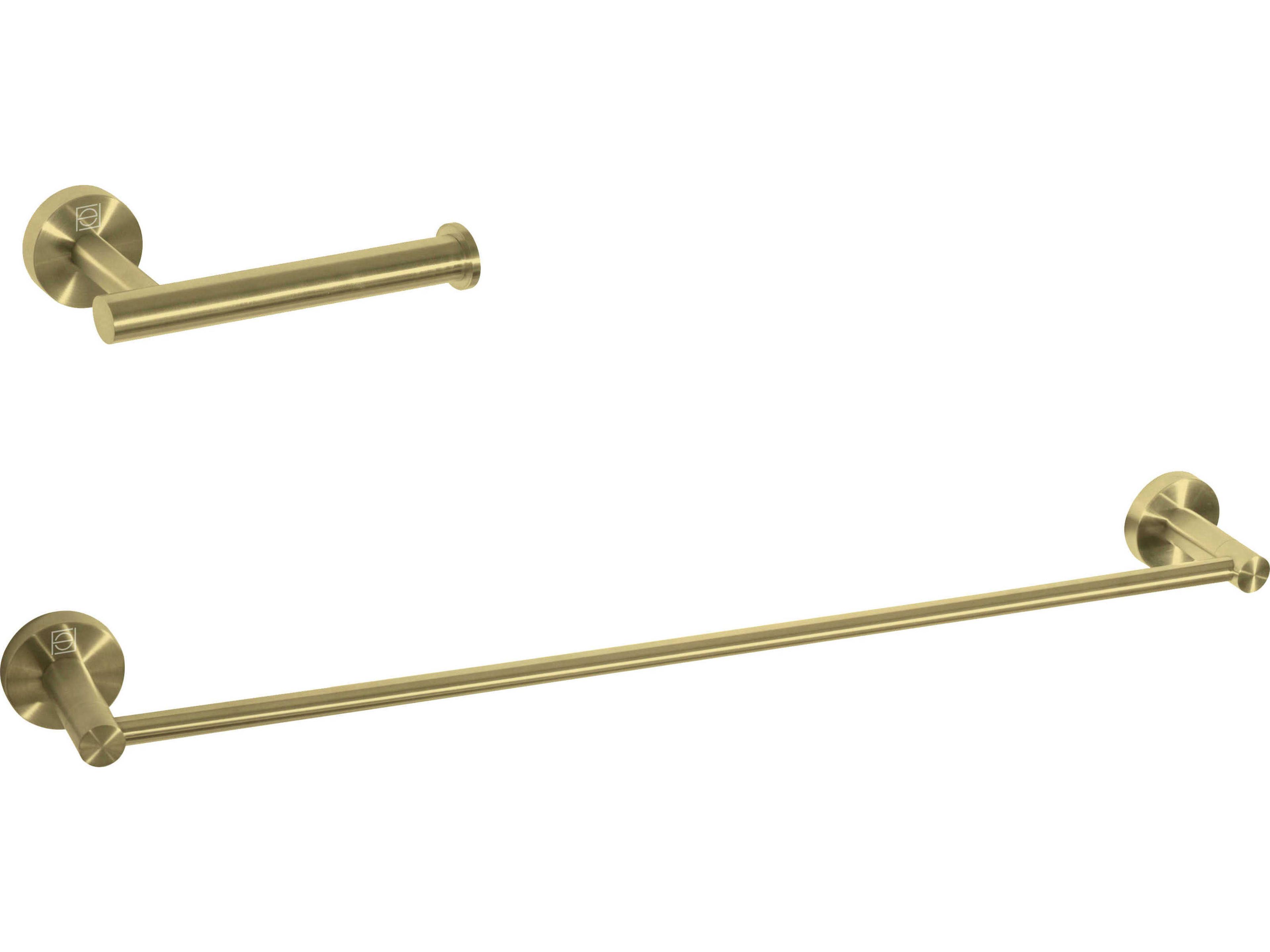 Elegant Lighting Alma Brushed Gold 2-Piece Bathroom Hardware Set