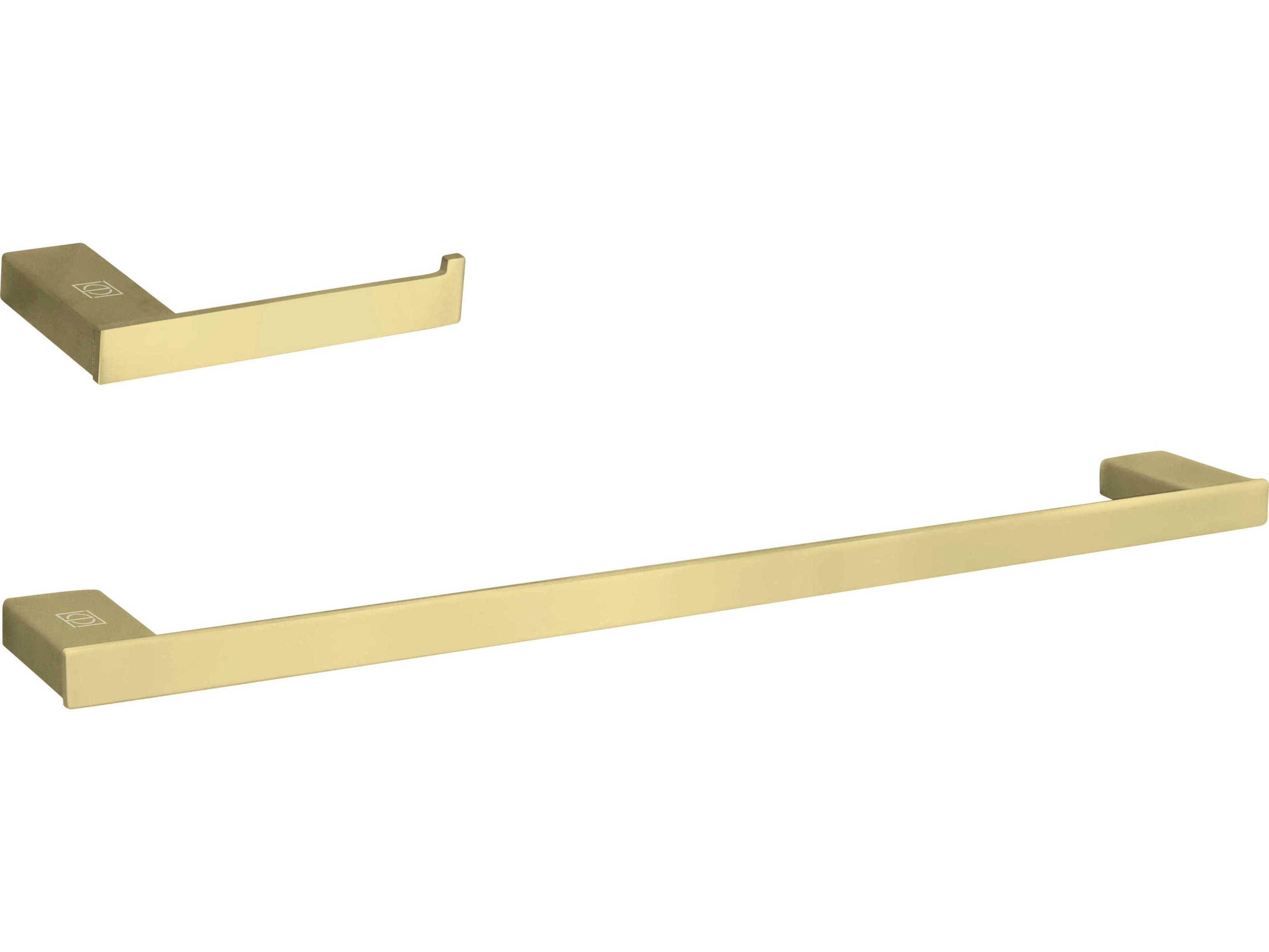 Elegant Lighting Sofia Brushed Gold 2-Piece Bathroom Hardware Set
