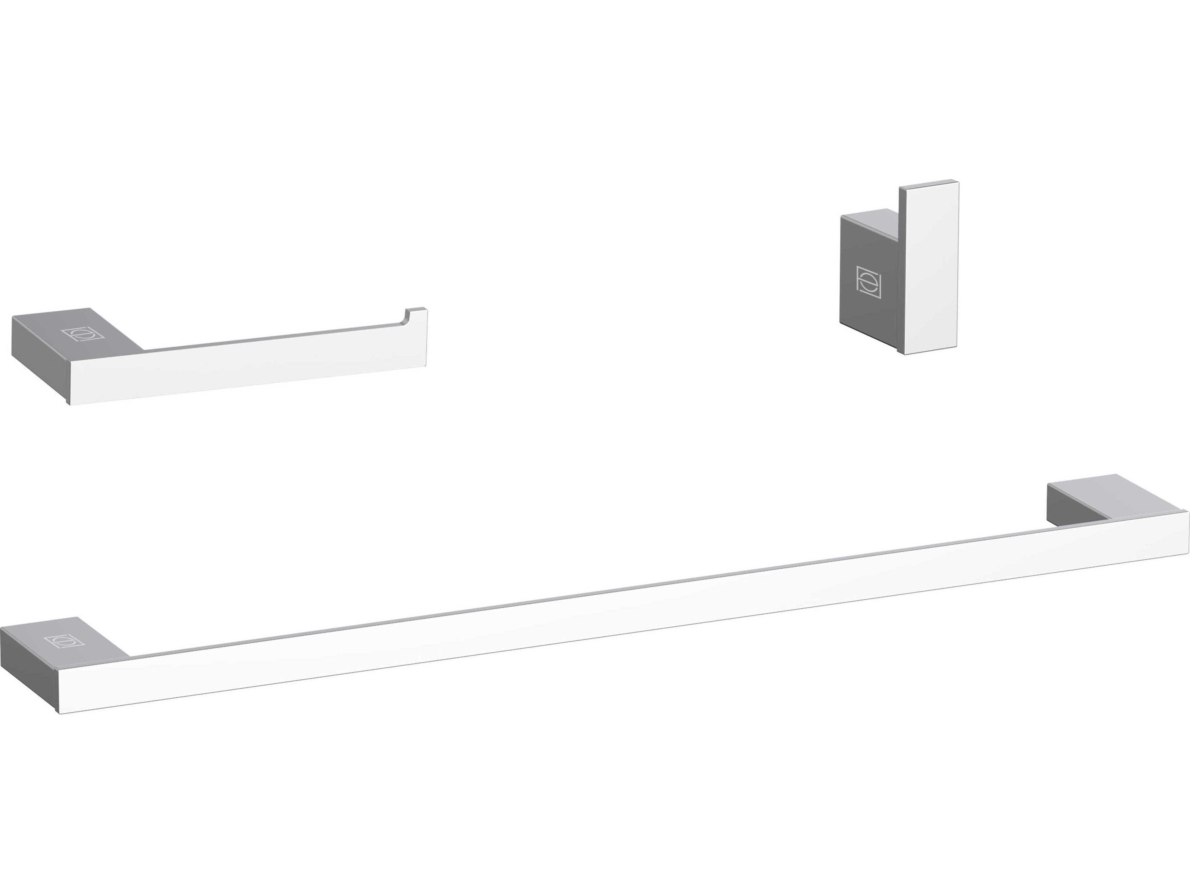 Elegant Lighting Sofia Chrome 3-Piece Bathroom Hardware Set