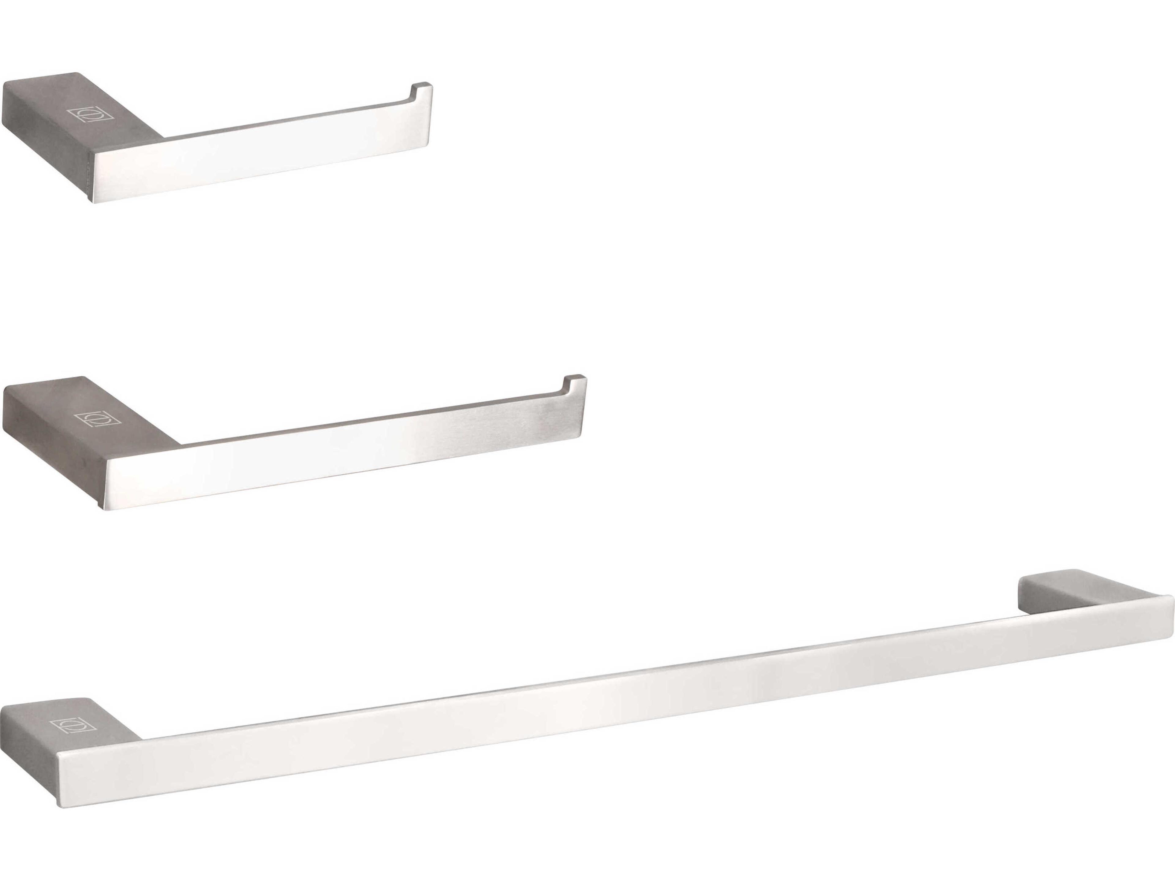 Elegant Lighting Sofia Brushed Nickel 3-Piece Bathroom Hardware Set