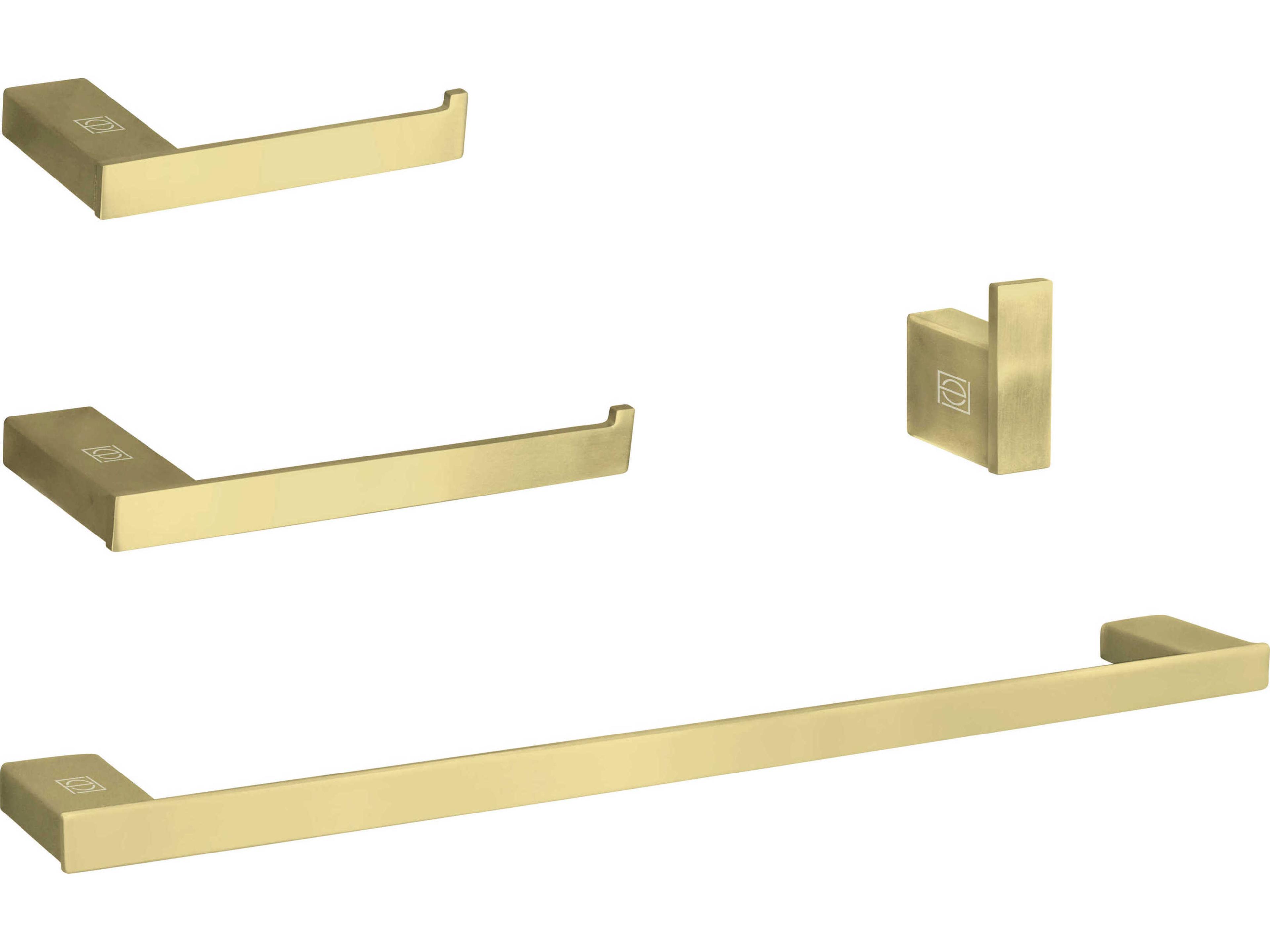 Elegant Lighting Sofia Brushed Gold 4-Piece Bathroom Hardware Set