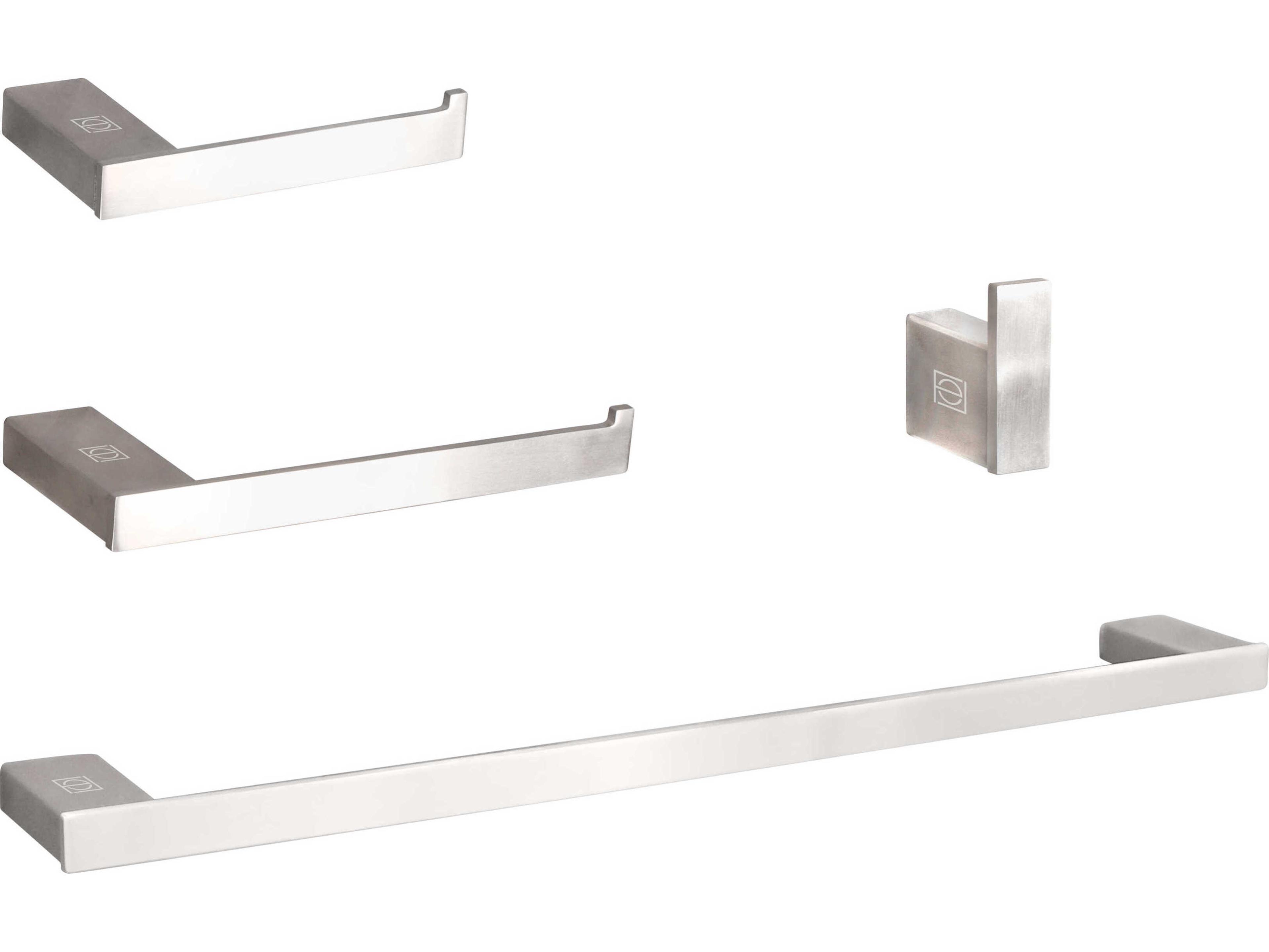 Elegant Lighting Sofia Brushed Nickel 4-Piece Bathroom Hardware Set