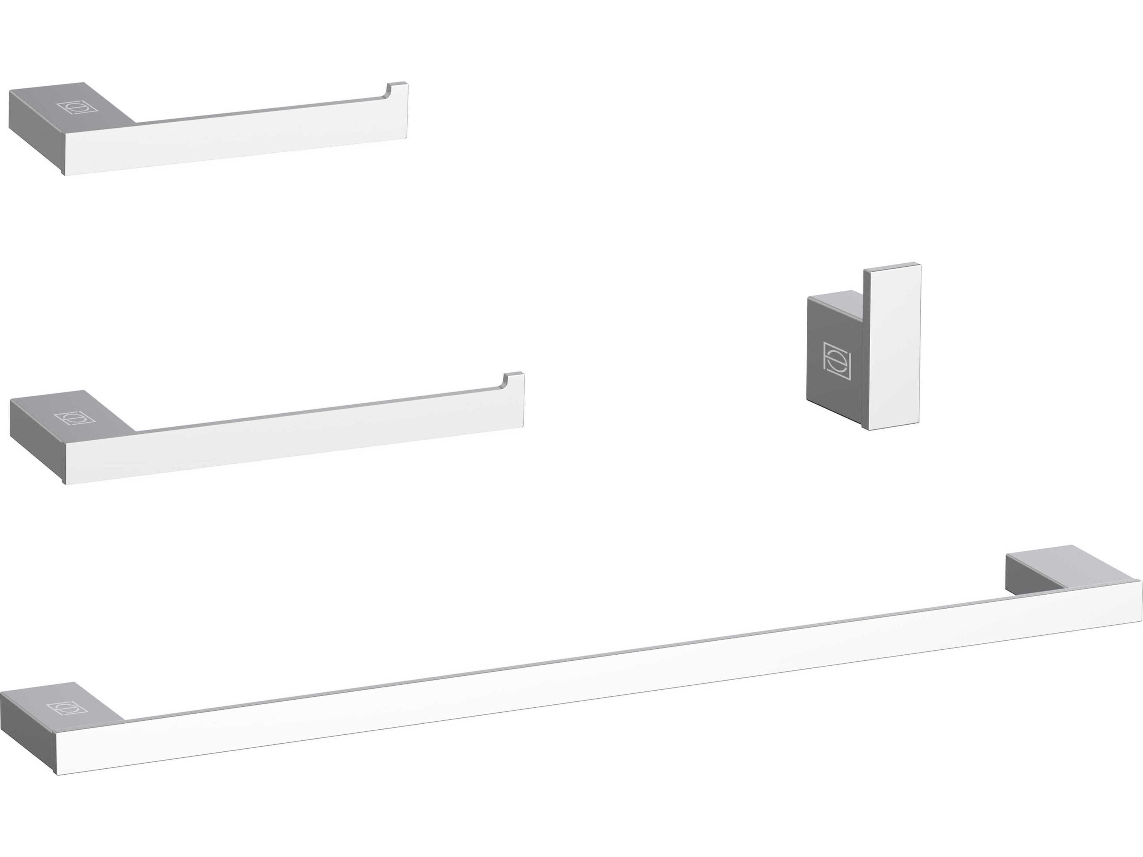 Elegant Lighting Sofia Chrome 4-Piece Bathroom Hardware Set