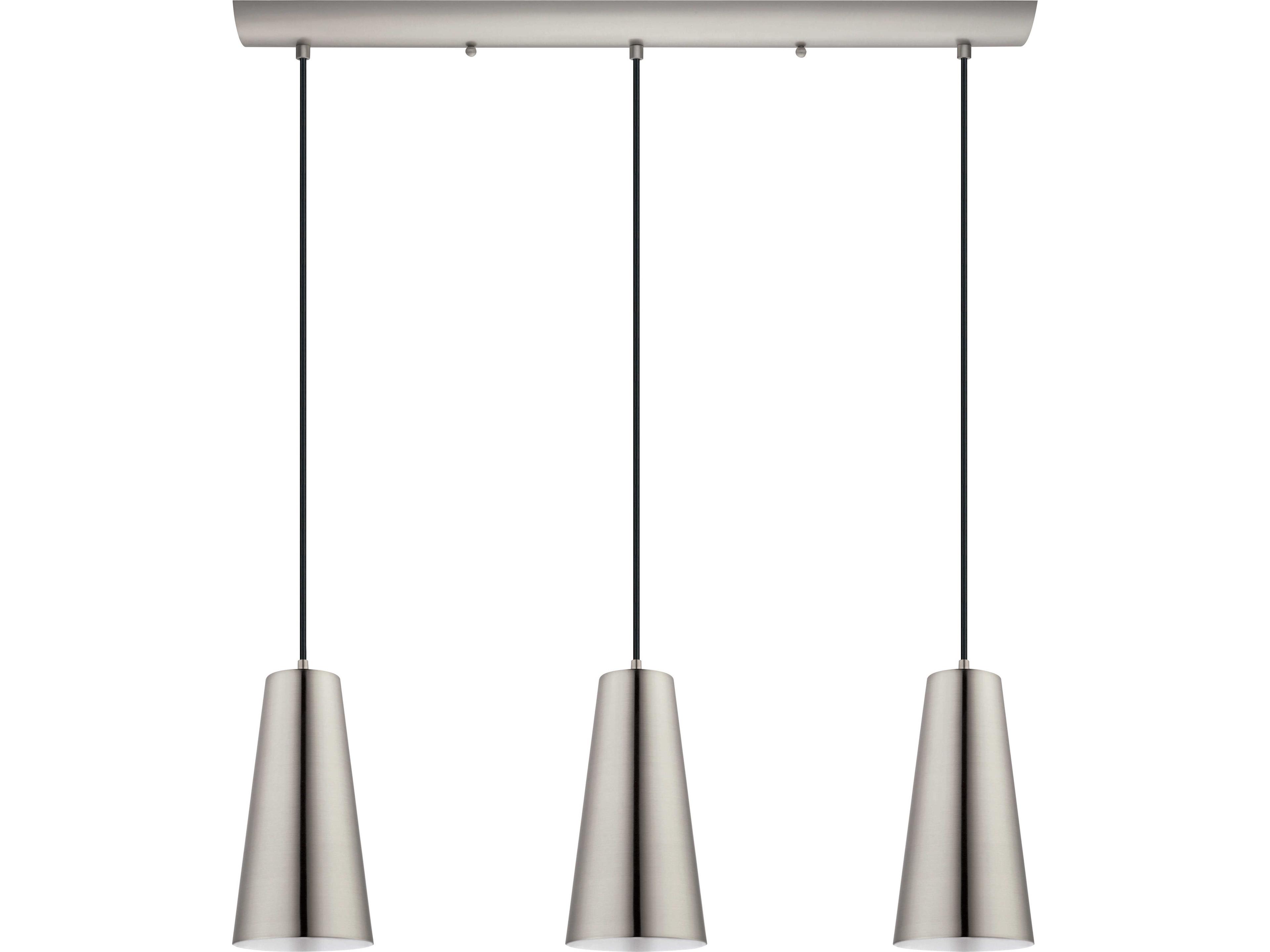 Eglo Pratella 3-Light Matte Nickel Island Pendant