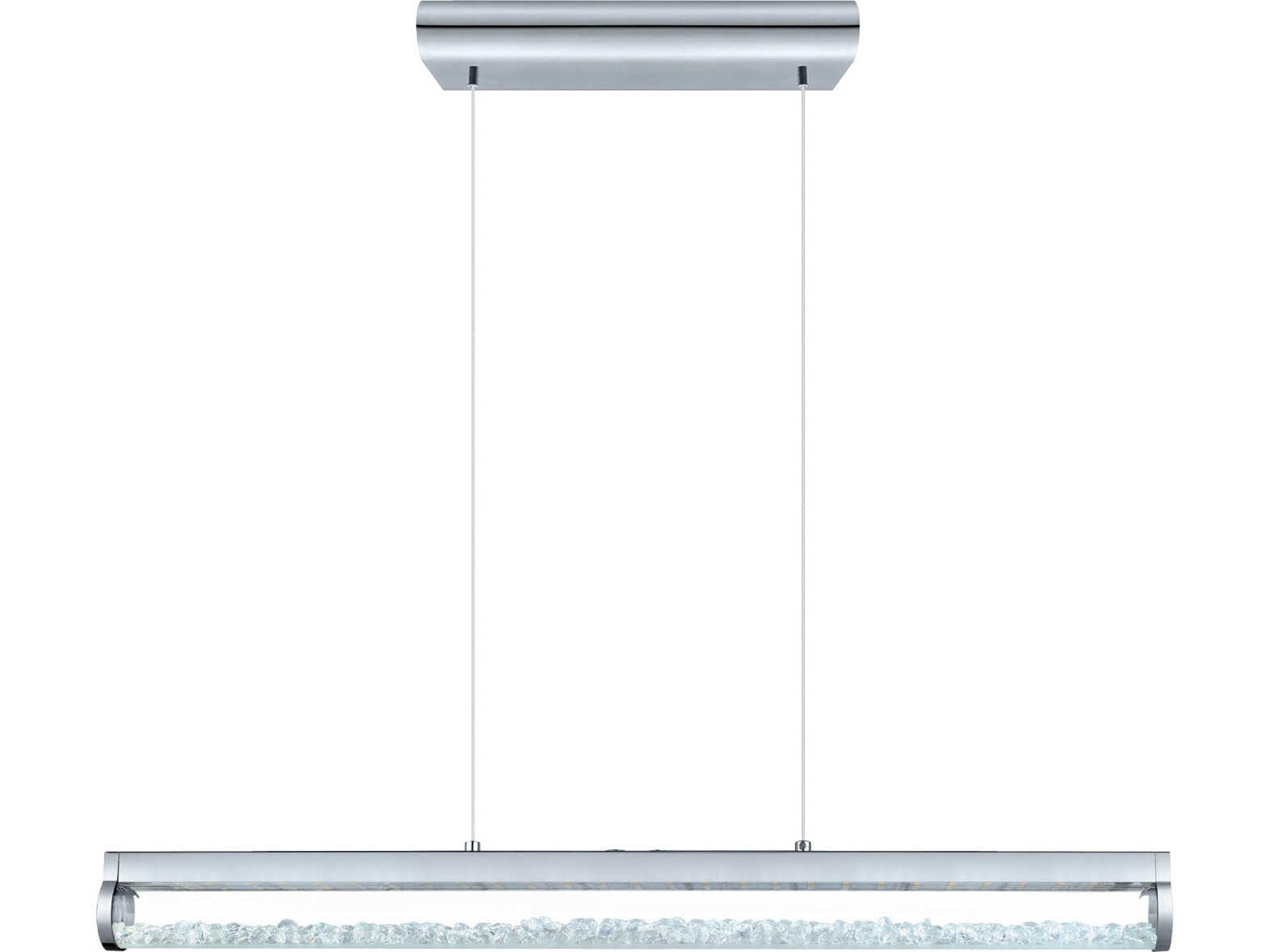 Eglo Trevelo 1-Light Chrome Linear Island Pendant