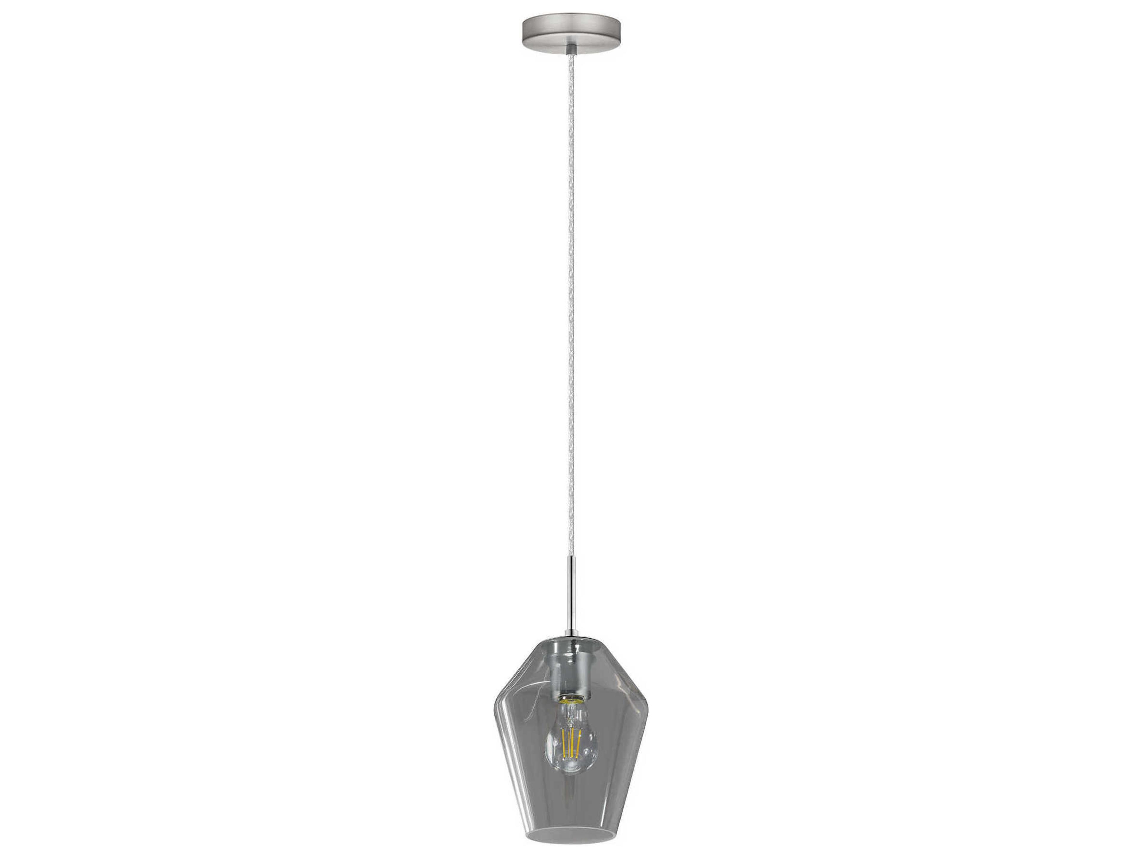 Eglo Murmillo 1-Light Matte Nickel Mini Pendant