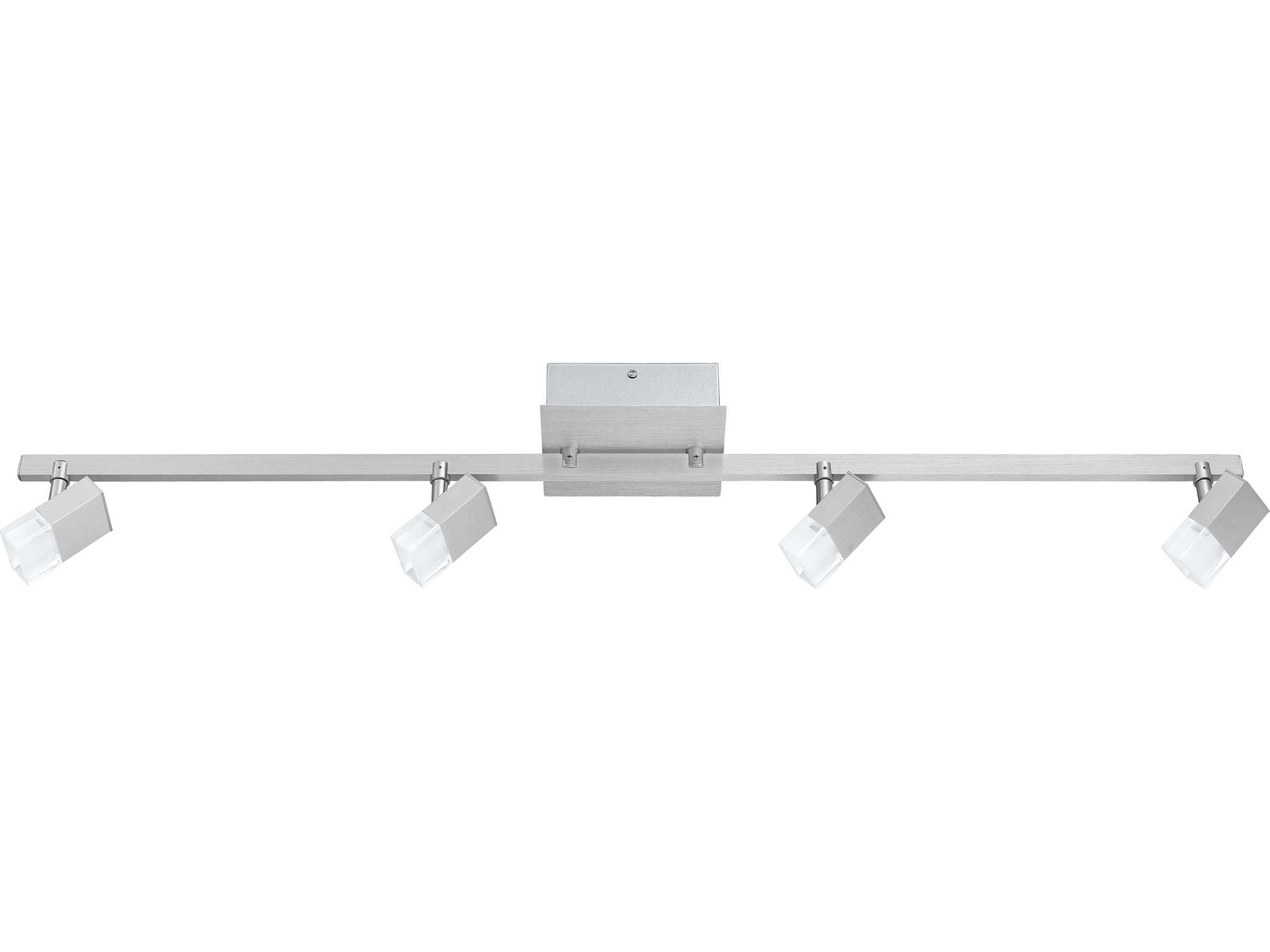 Eglo Straya 4-Light Brushed Aluminum Steel Track & Rail Light