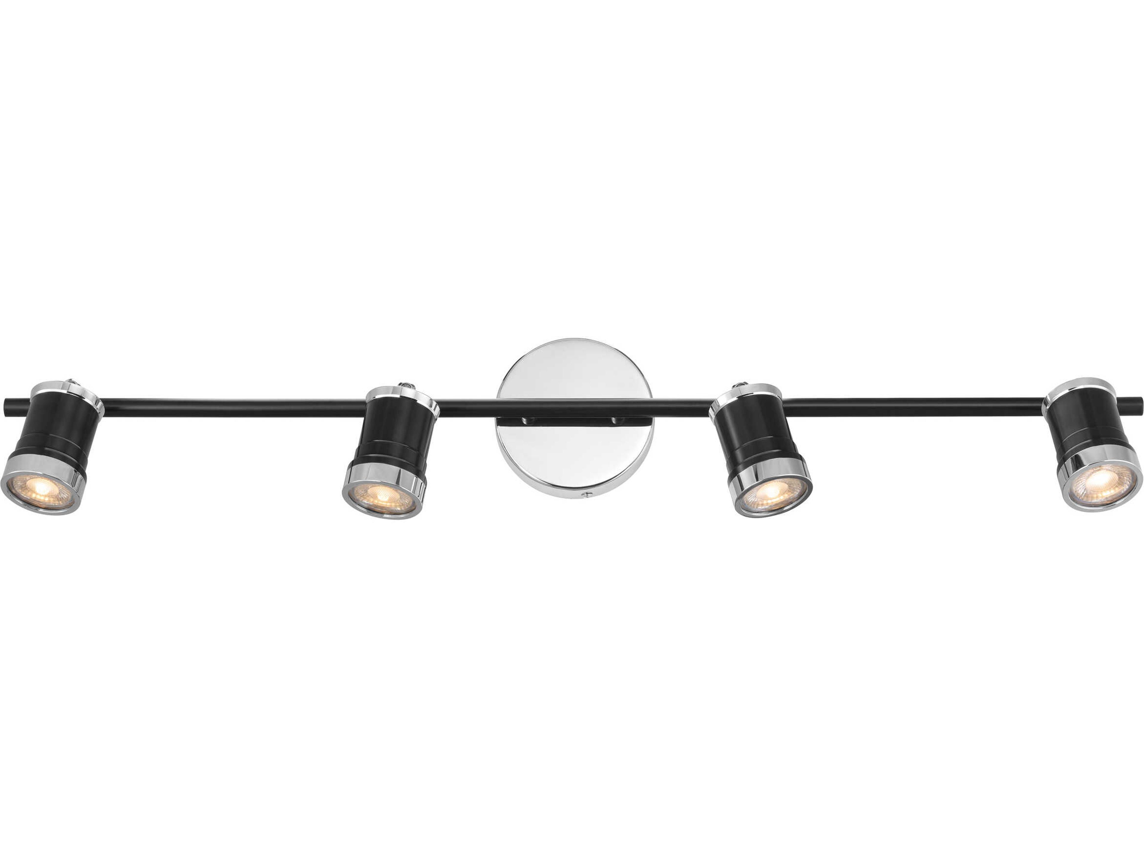 Eglo Metalis 4-Light Black Chrome Cylinder Track & Rail Light