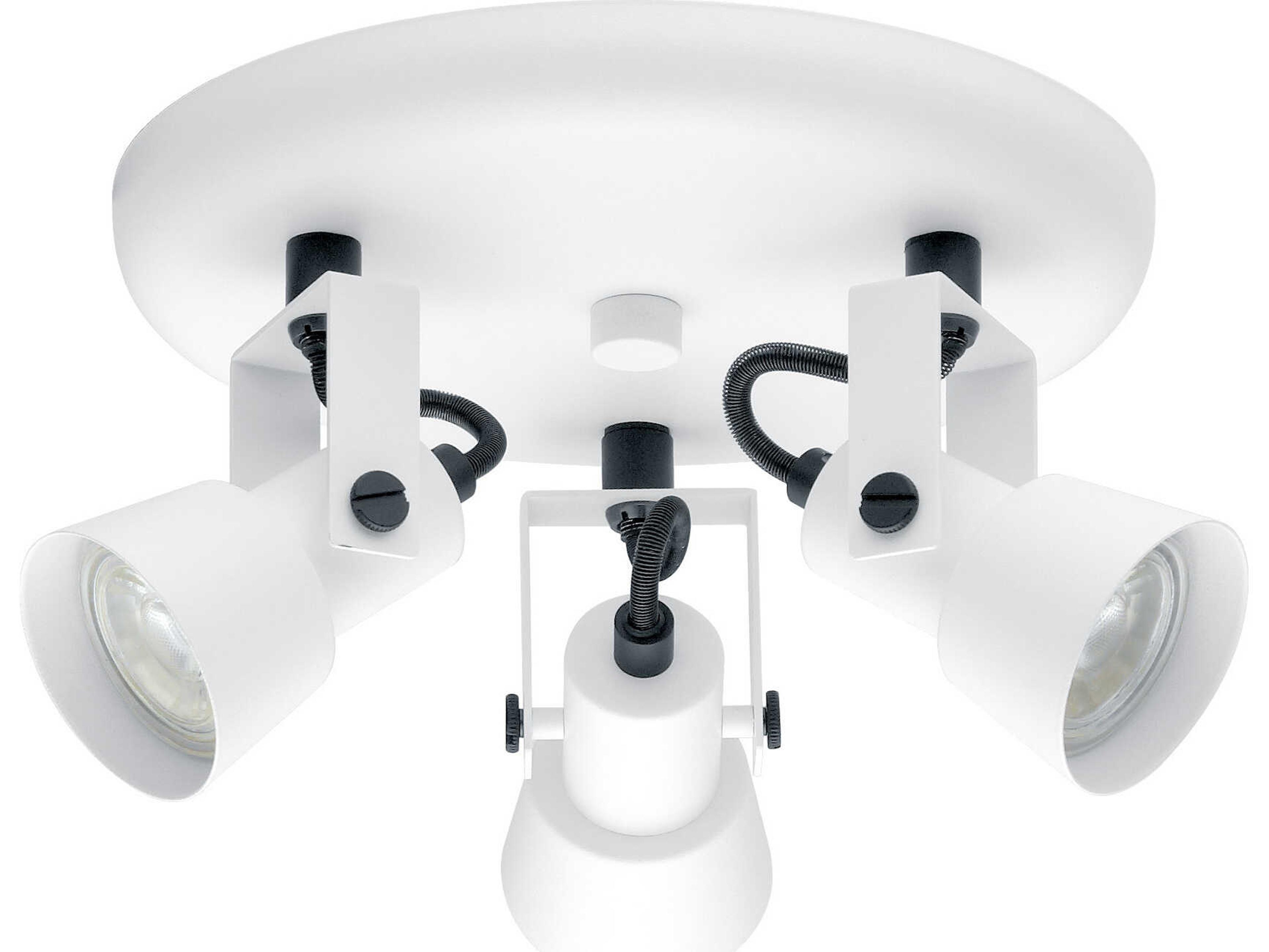 Eglo Trillo 3-Light White Black Spot Light