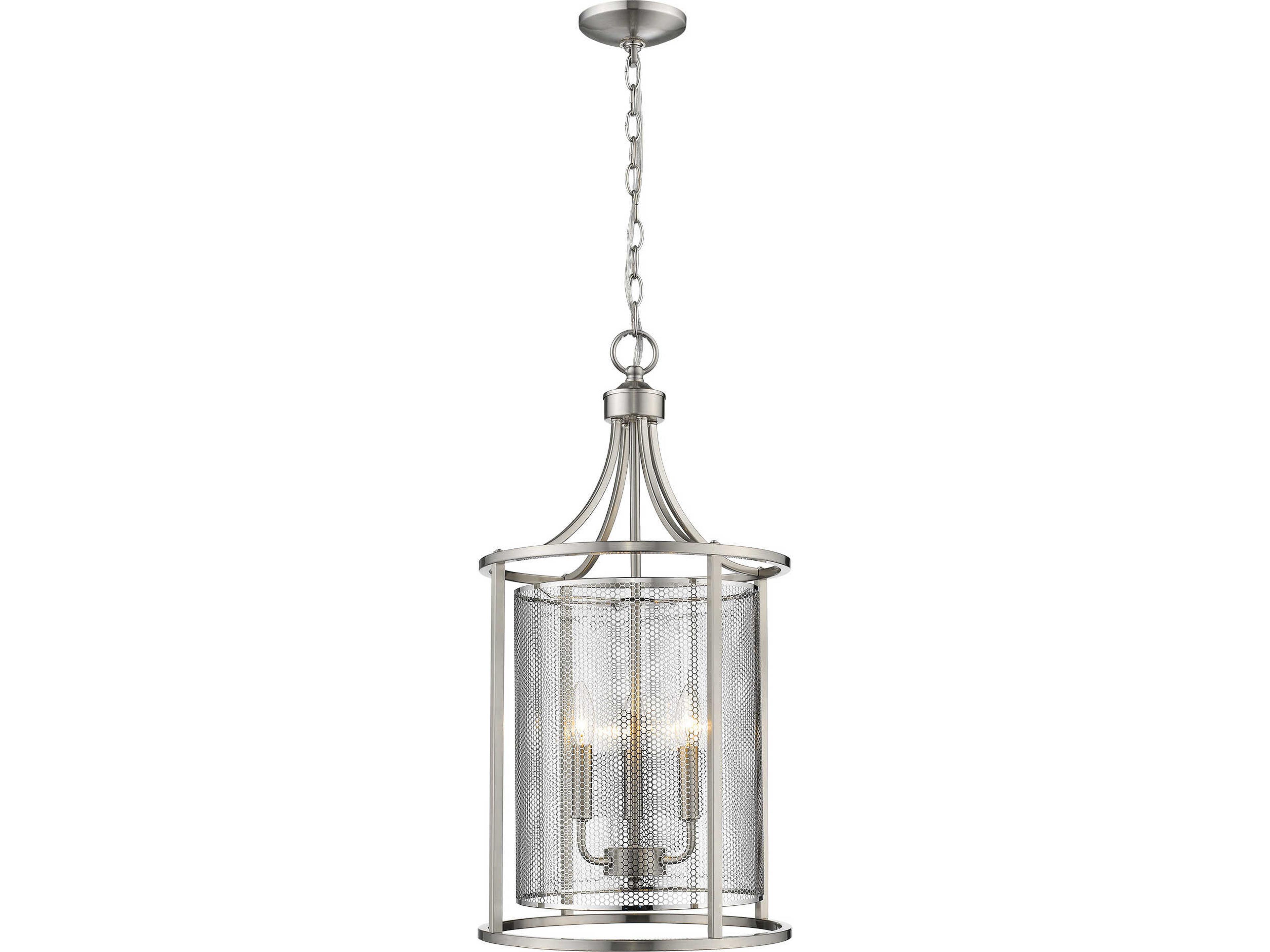 Eglo De Velde 3-Light Matte Nickel Lantern Pendant