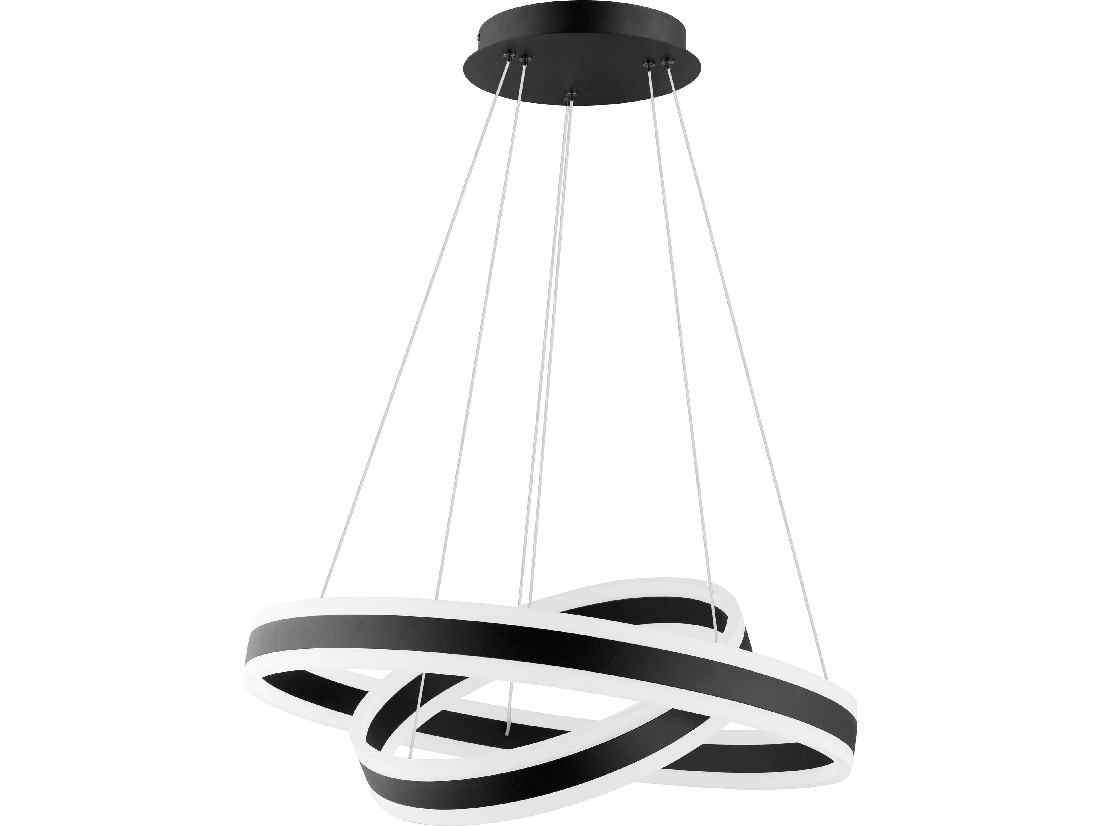 Eglo Tonarella 2-Light Black Round Pendant