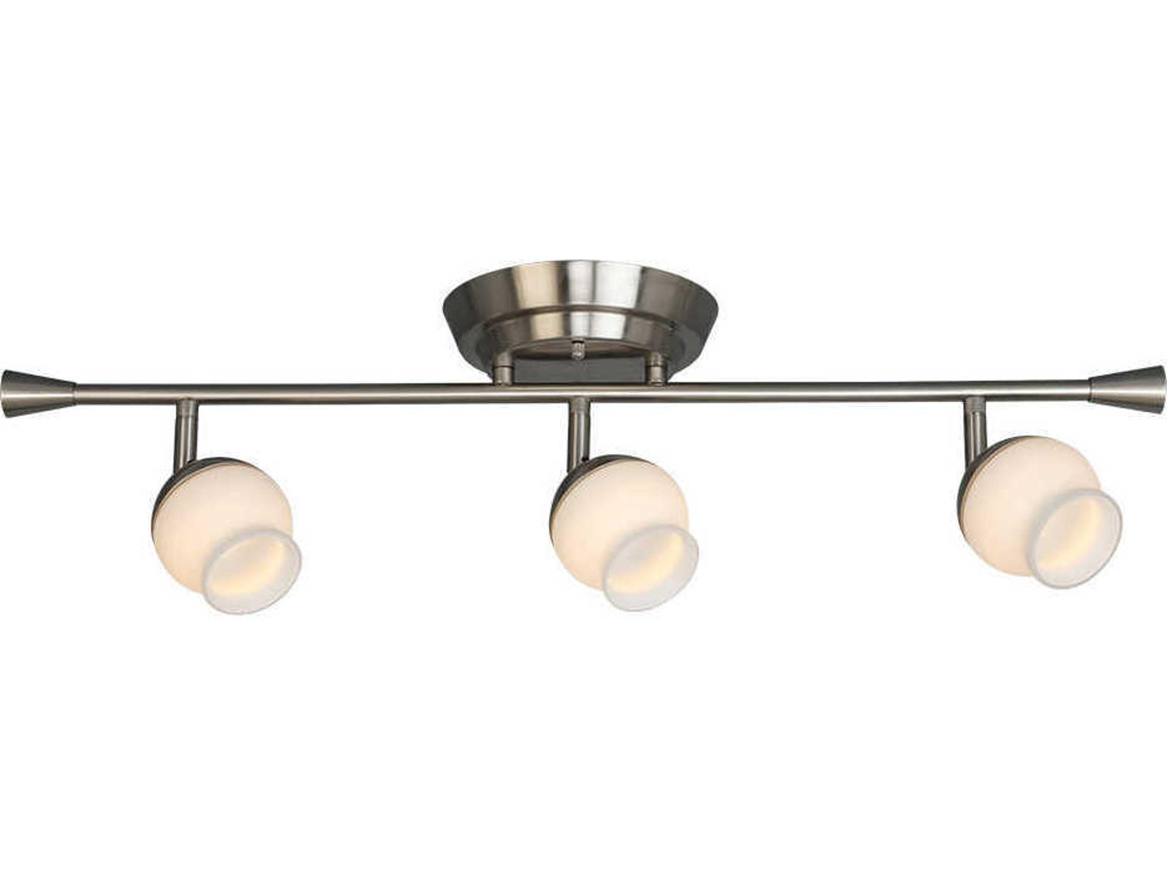 Eglo Mill Street 3-Light Brushed Nickel Track & Rail Light