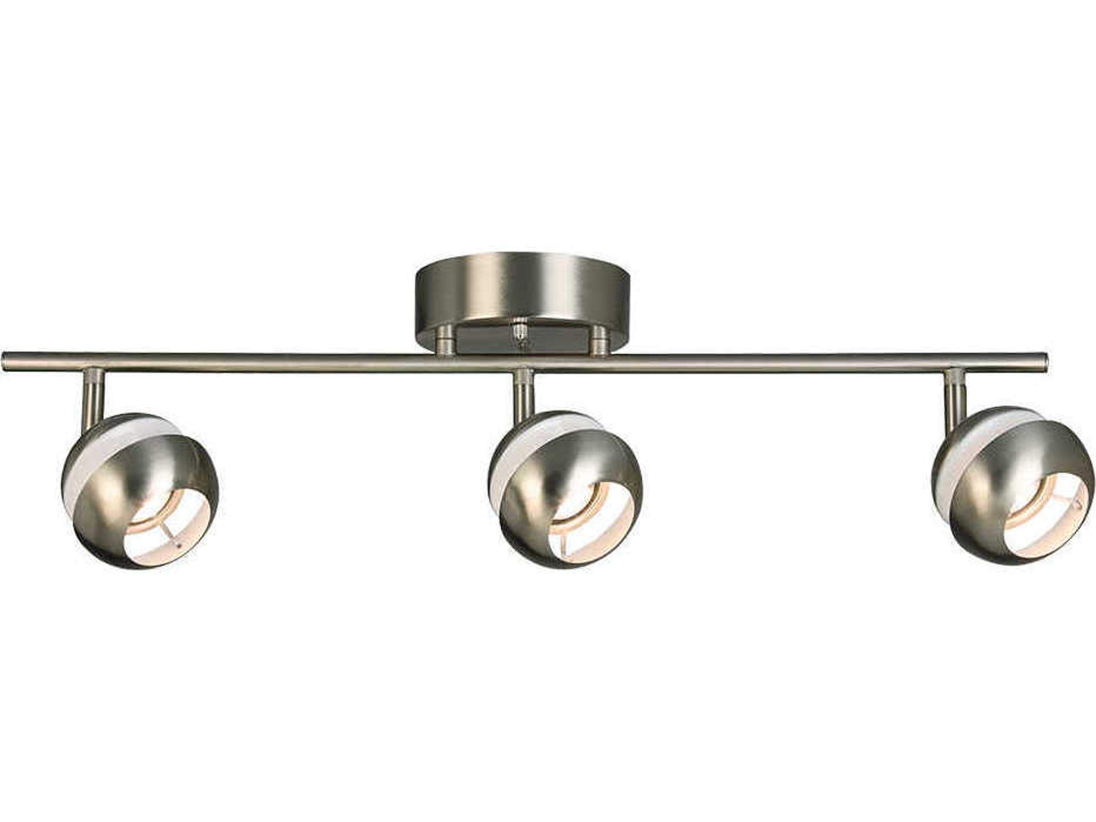 Eglo Maple Park 3-Light Brushed Nickel Track & Rail Light