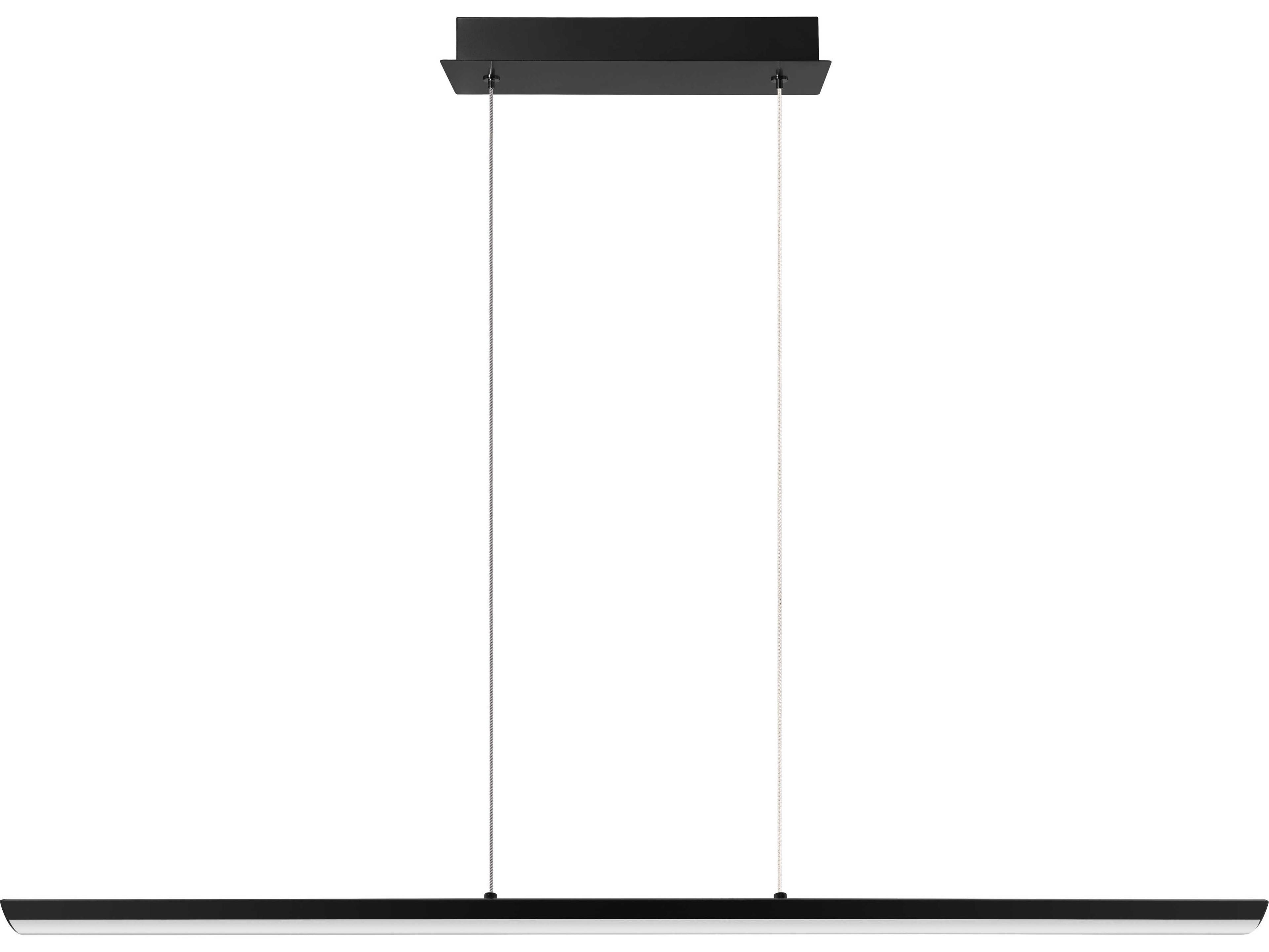 Eglo Pellaro 1-Light Matte Black Linear Island Pendant