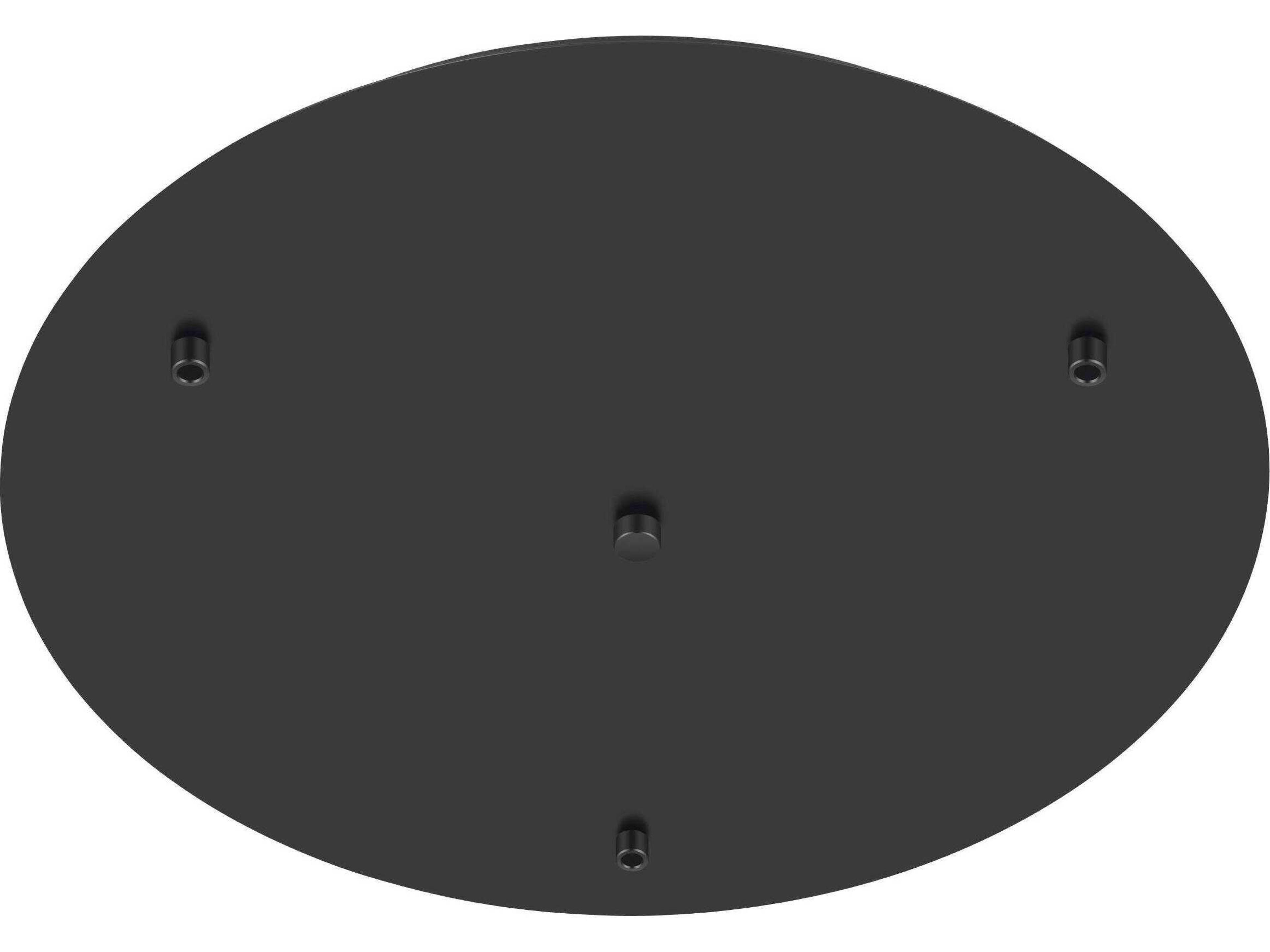 Eglo Canopy Black 3-Light Round Canopy