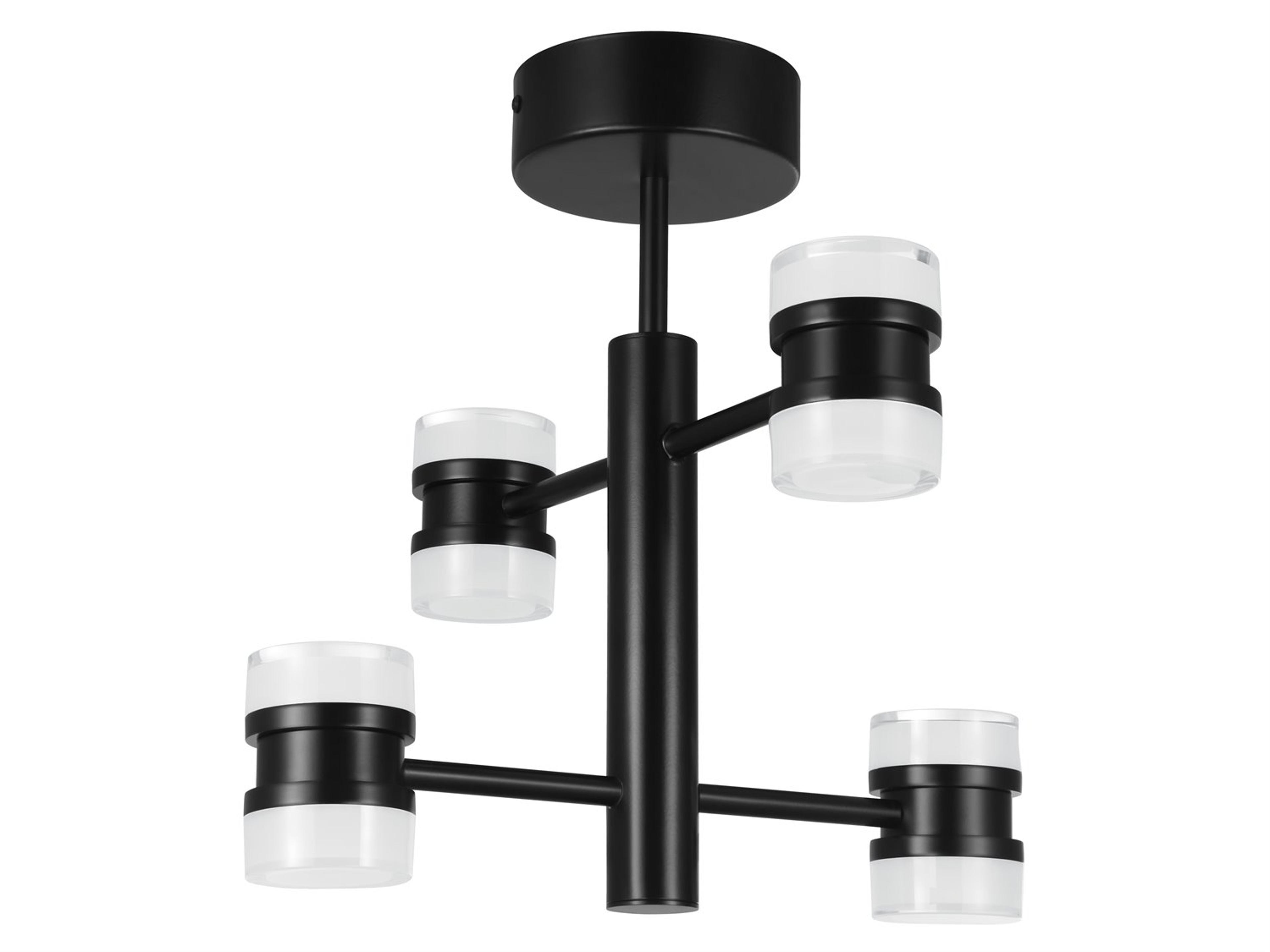 Eglo Romendo 4-Light Matte Black Semi Flush Mount