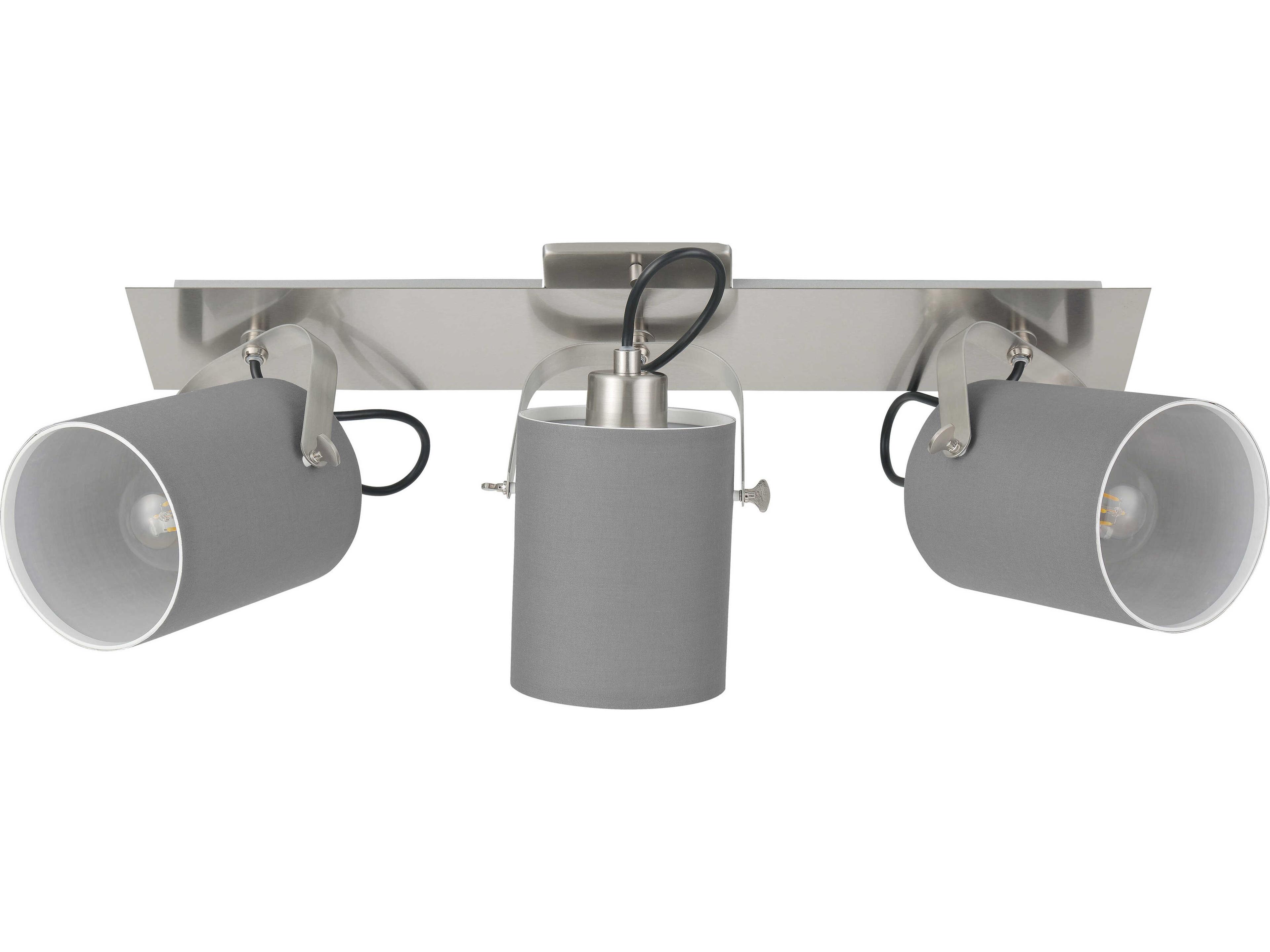 Eglo Villabate 3-Light Matte Nickel Track & Rail Light