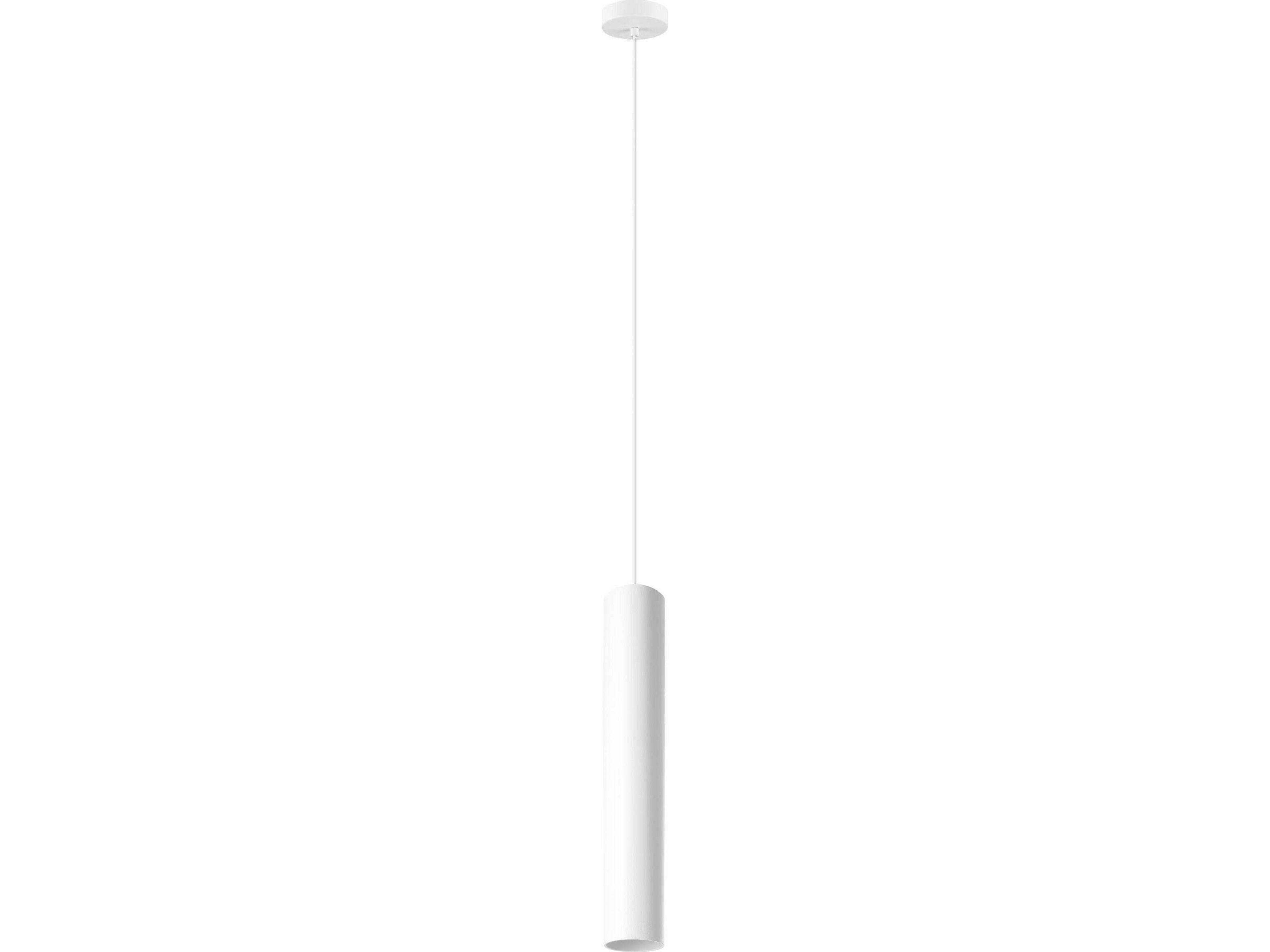 Eglo Tortoreto 1-Light White Cylinder Mini Pendant