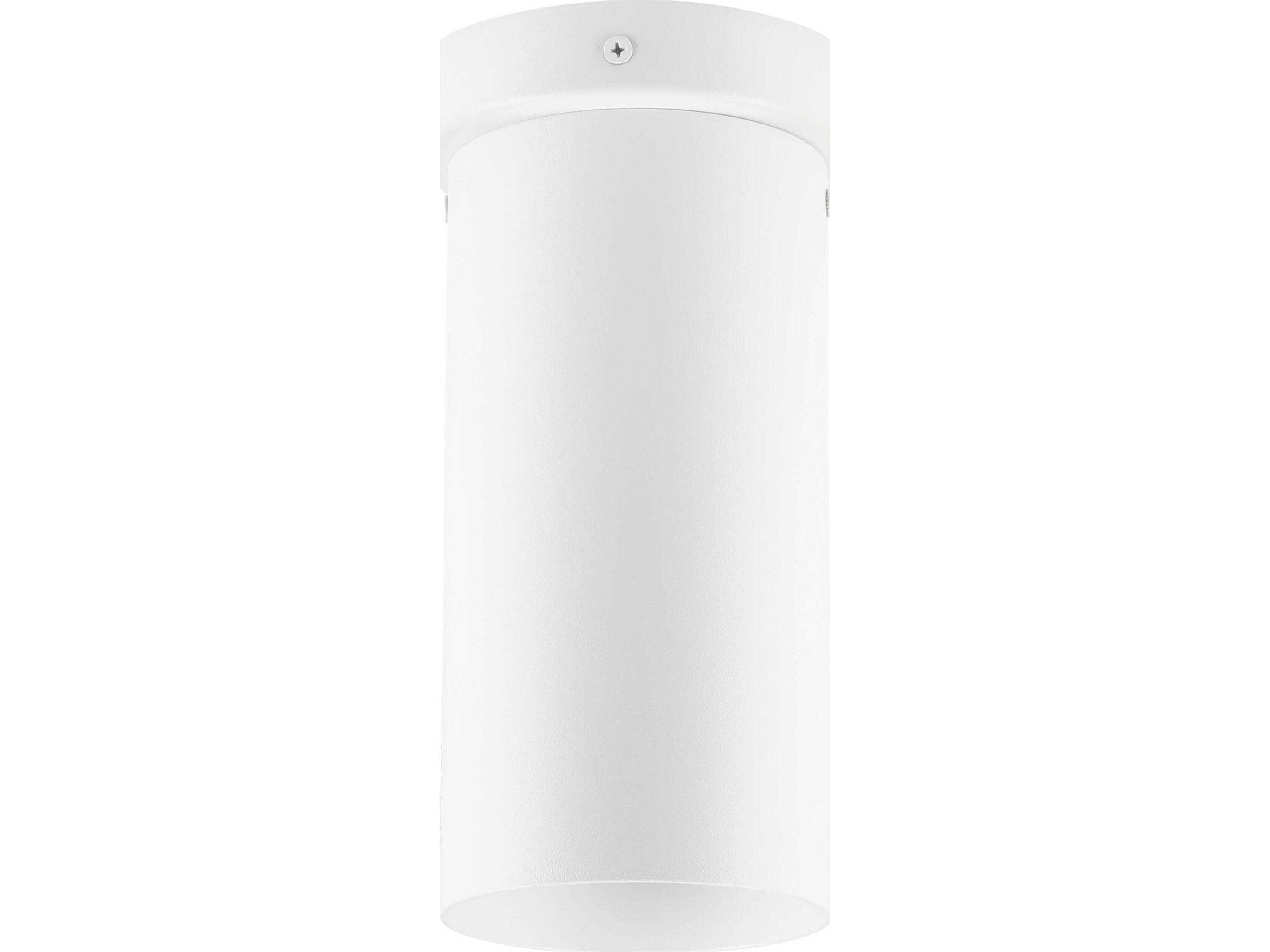 Eglo Tortoreto 1-Light White Cylinder Flush Mount