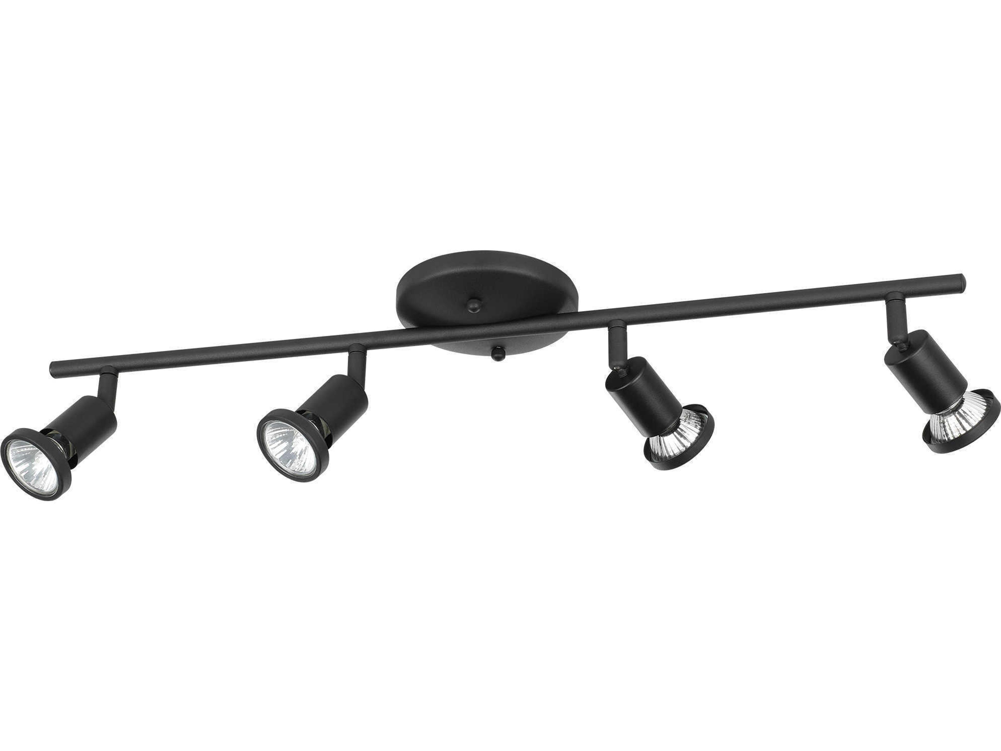 Eglo Tremendo 4-Light Structured Black Track & Rail Light
