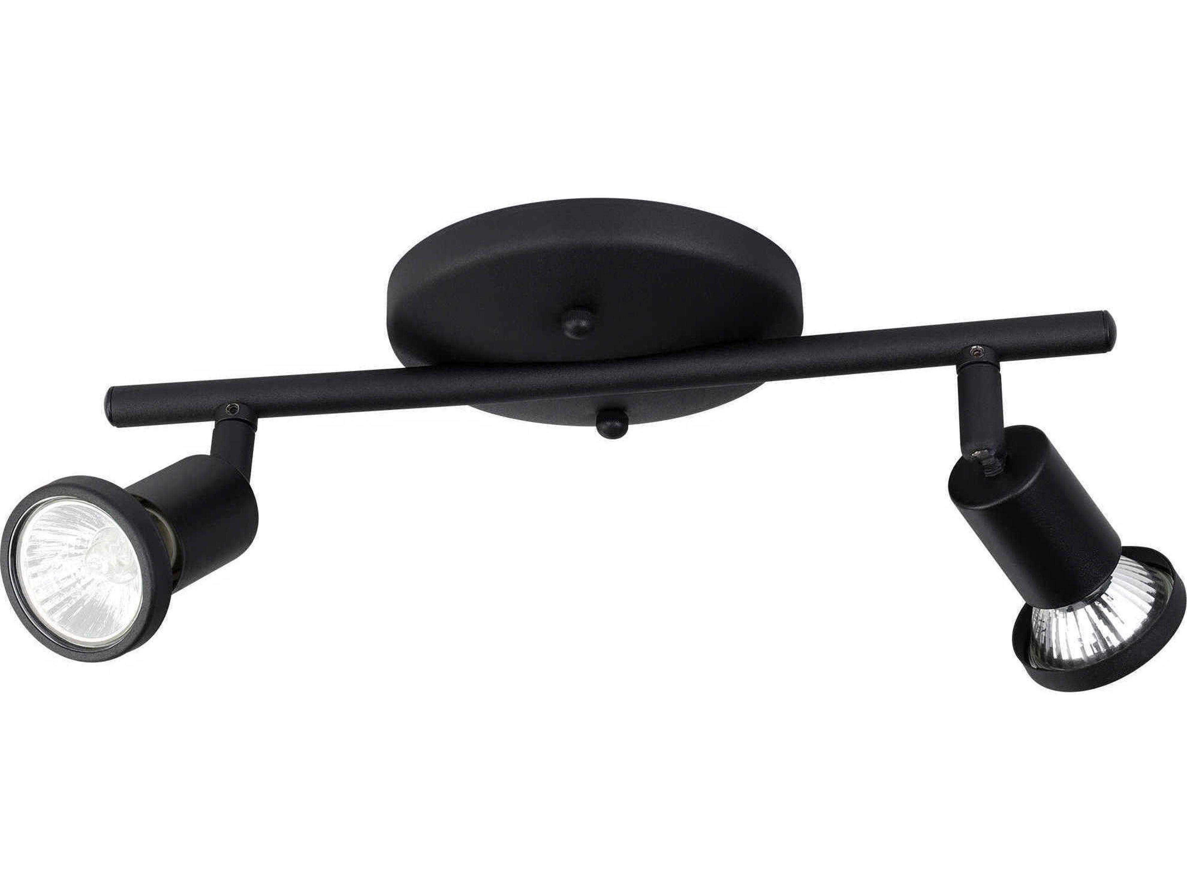 Eglo Tremendo 2-Light Structured Black Track & Rail Light