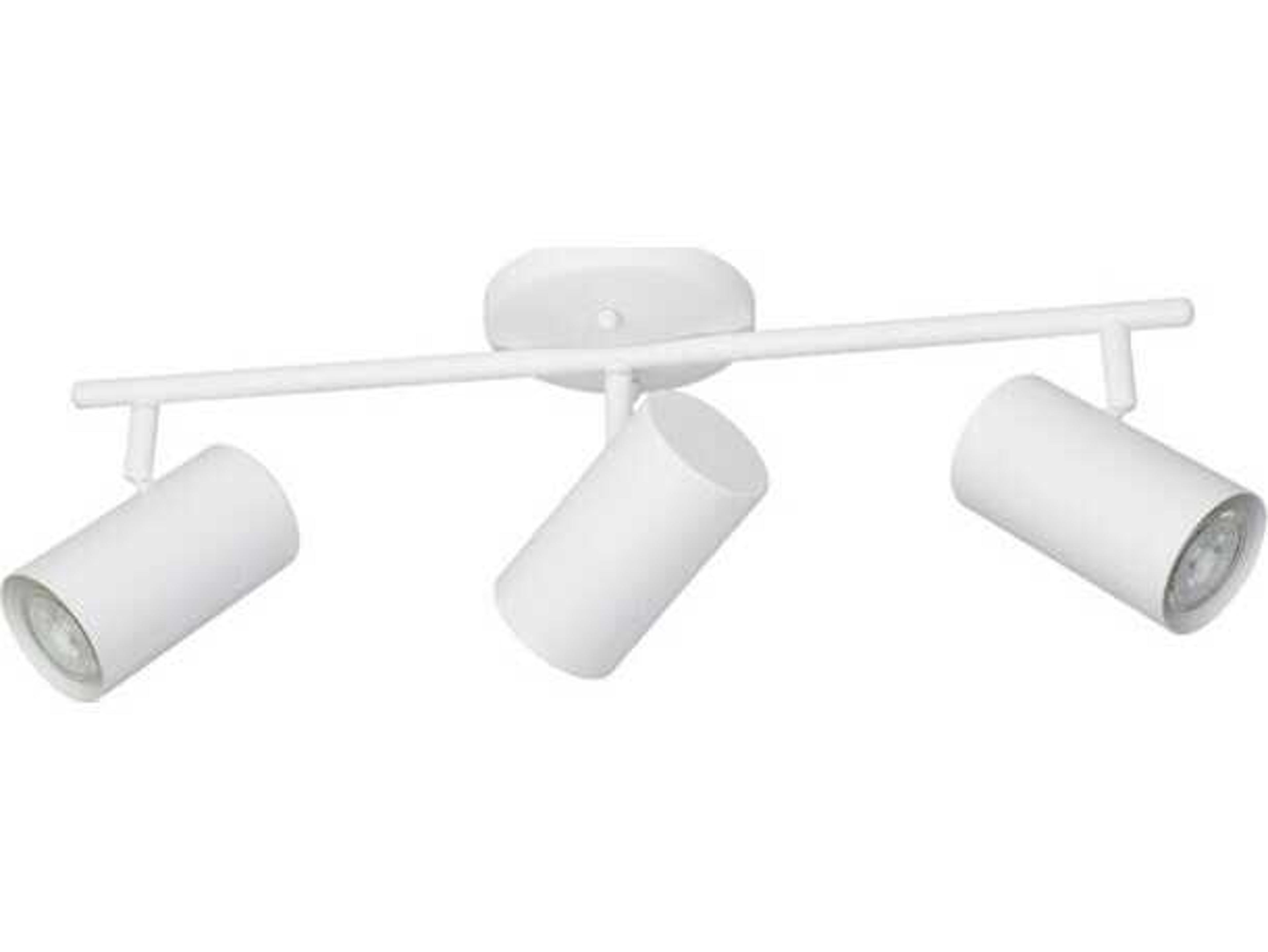 Eglo Calloway 3-Light White Cylinder Track & Rail Light