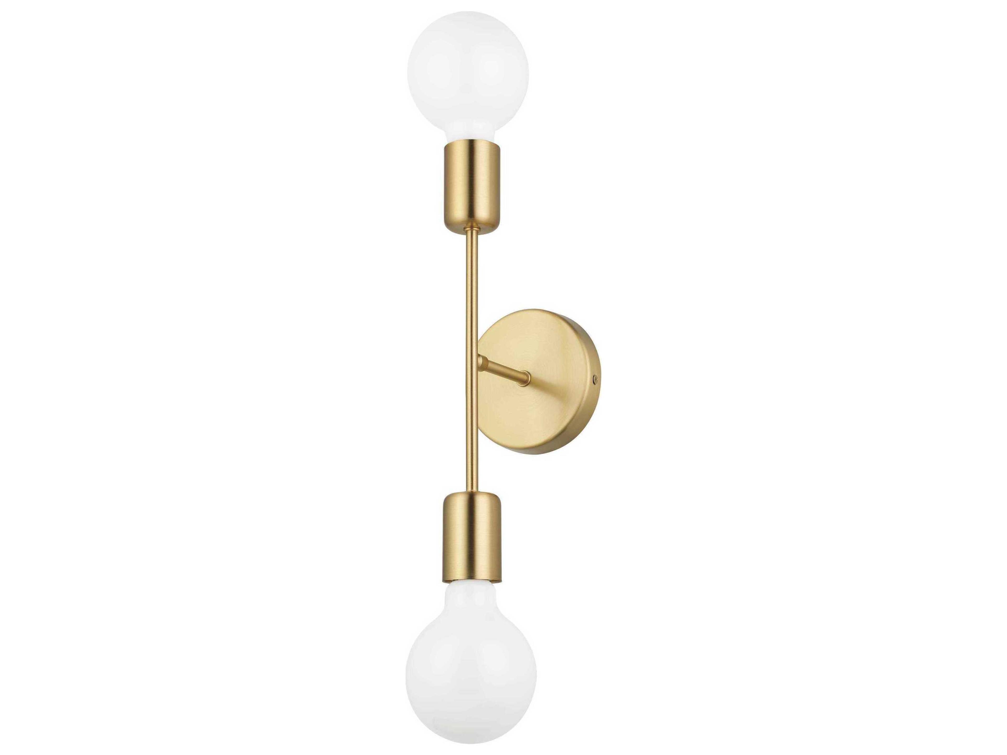 Eglo Avondale 2-Light Brushed Gold Wall Sconce