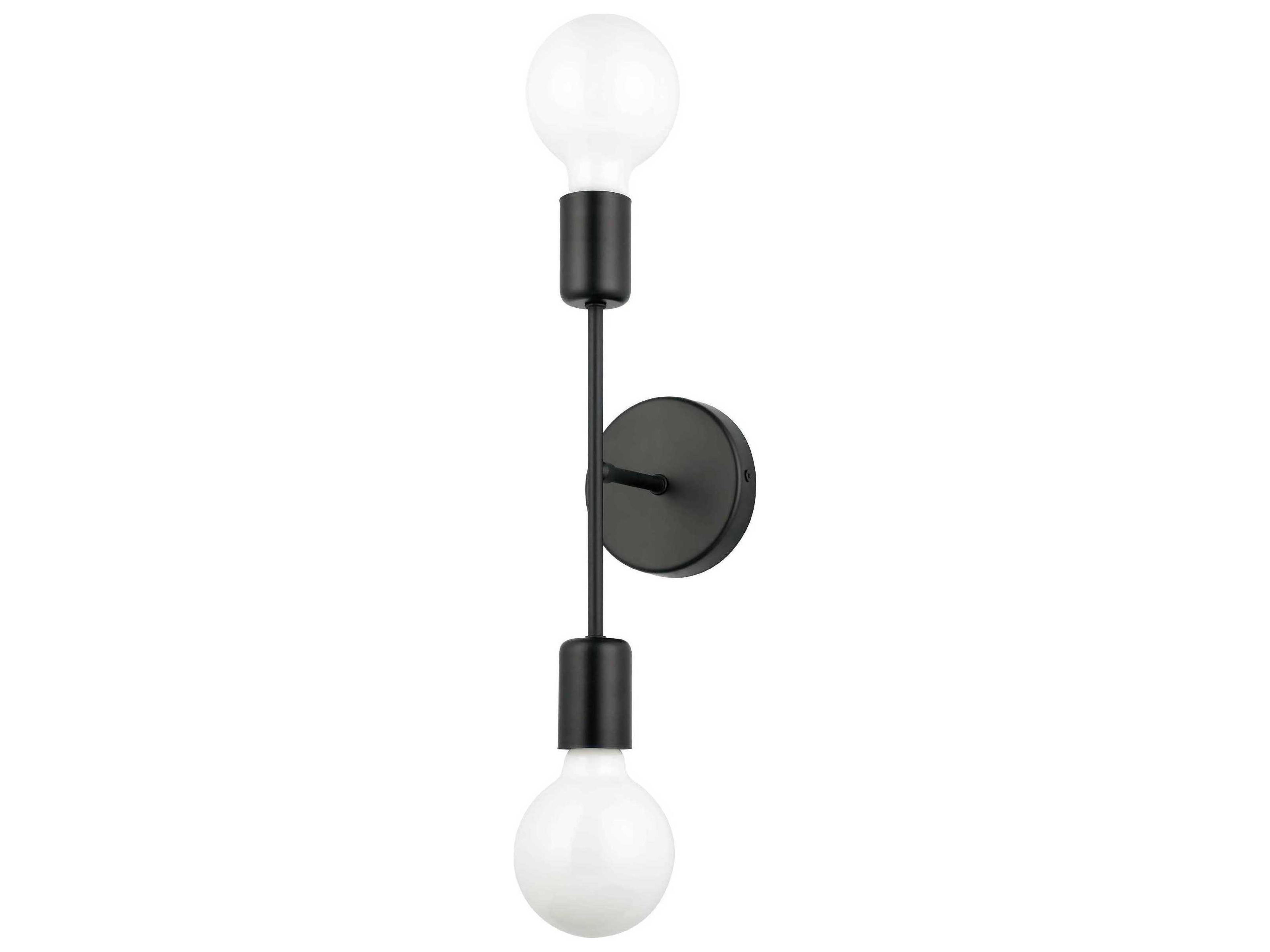 Eglo Avondale 2-Light Matte Black Wall Sconce