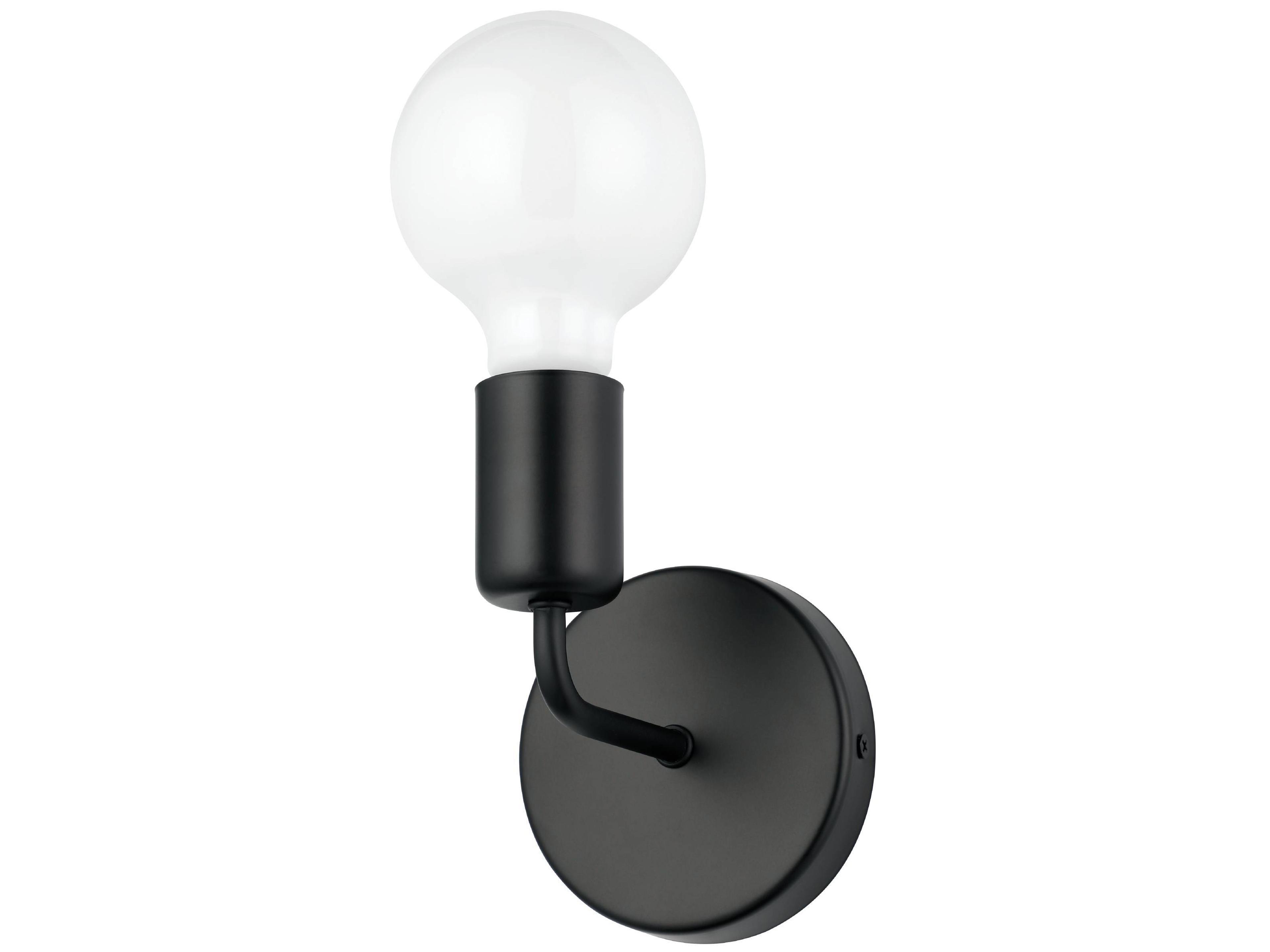 Eglo Avondale 1-Light Matte Black Wall Sconce