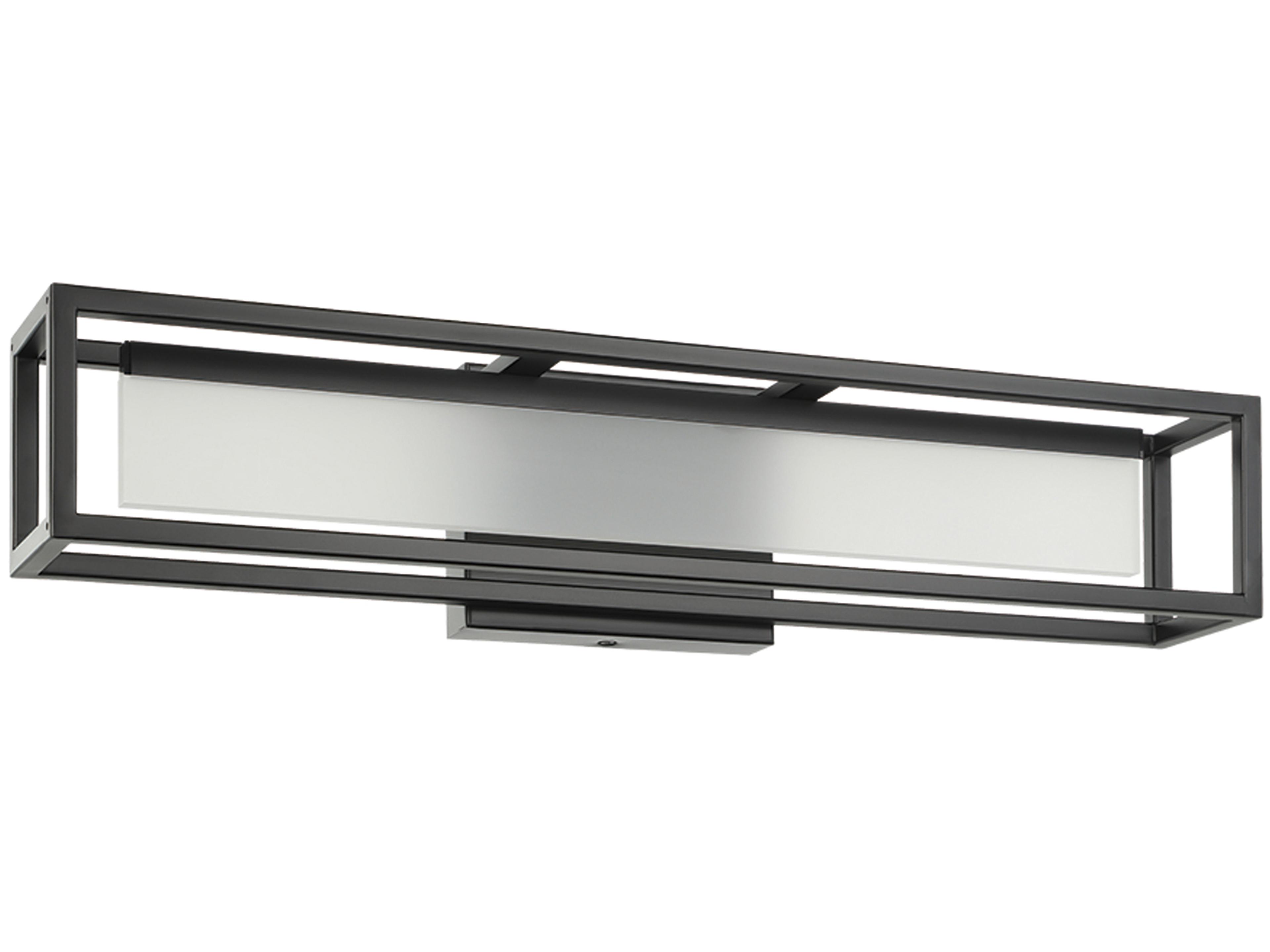 Eglo Gualajo 1-Light Matte Black Vanity Light