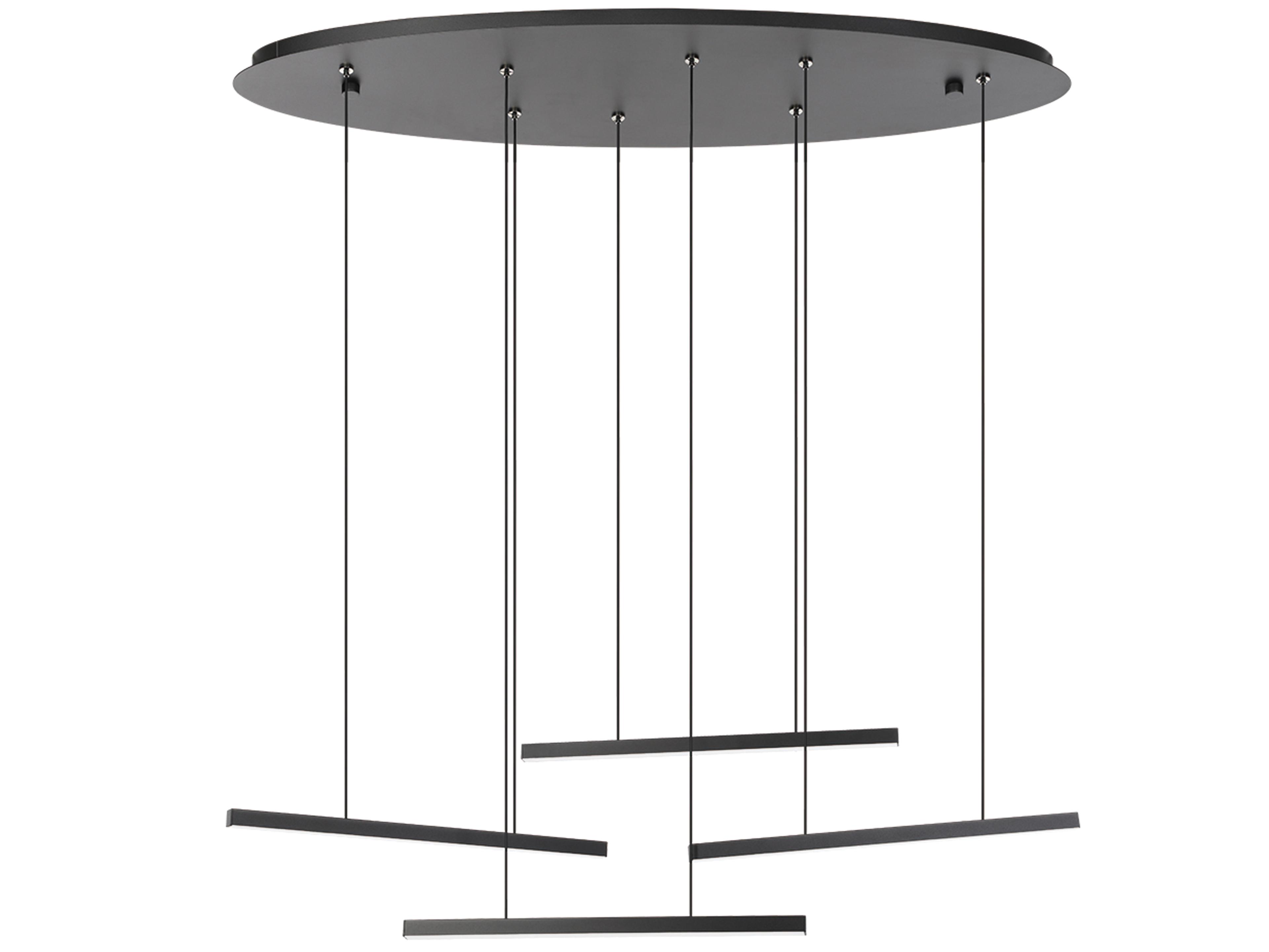 Eglo Lindoza 4-Light Black Linear Pendant