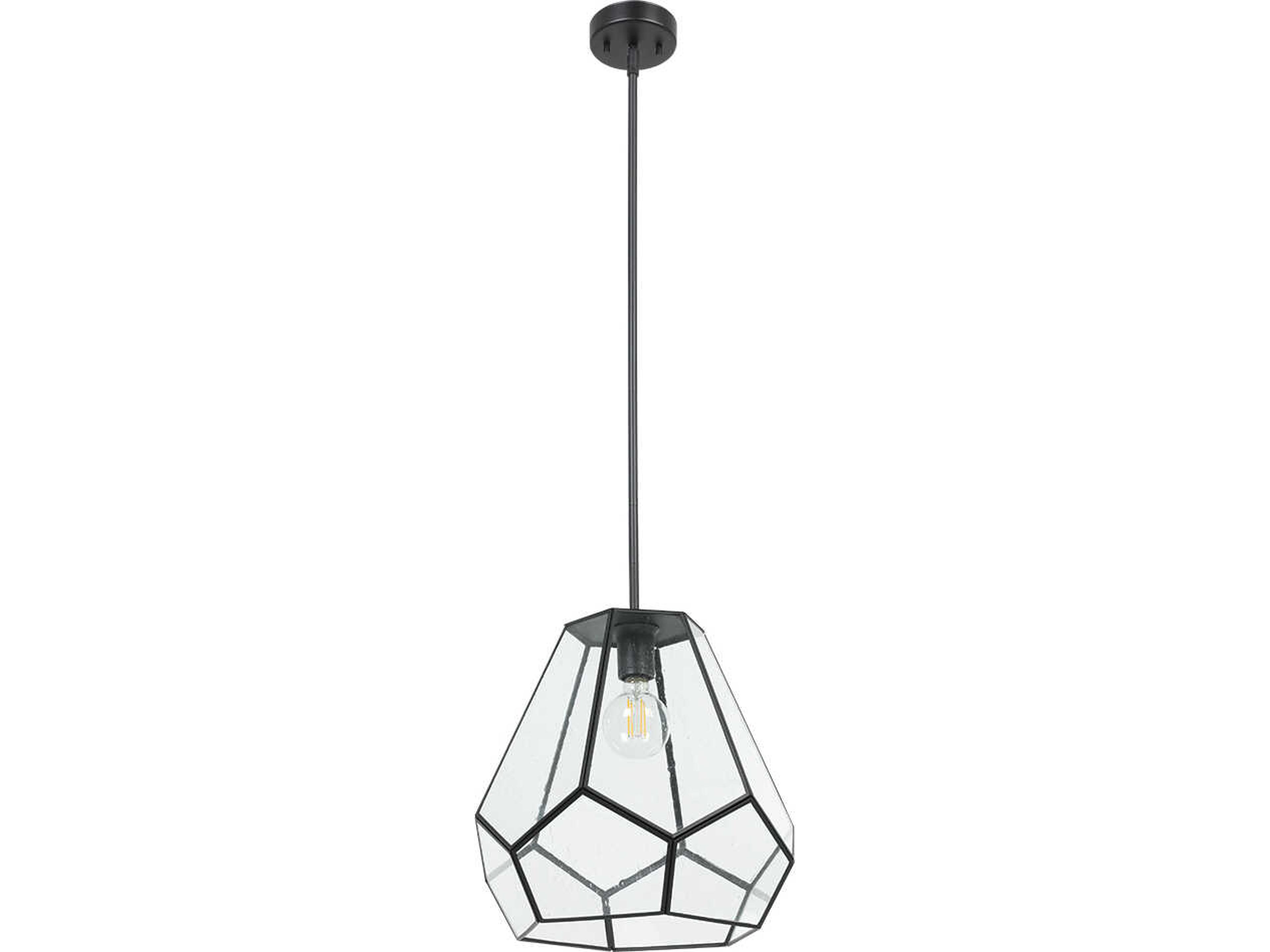 Eglo Mardyke 1-Light Black Geometric Pendant