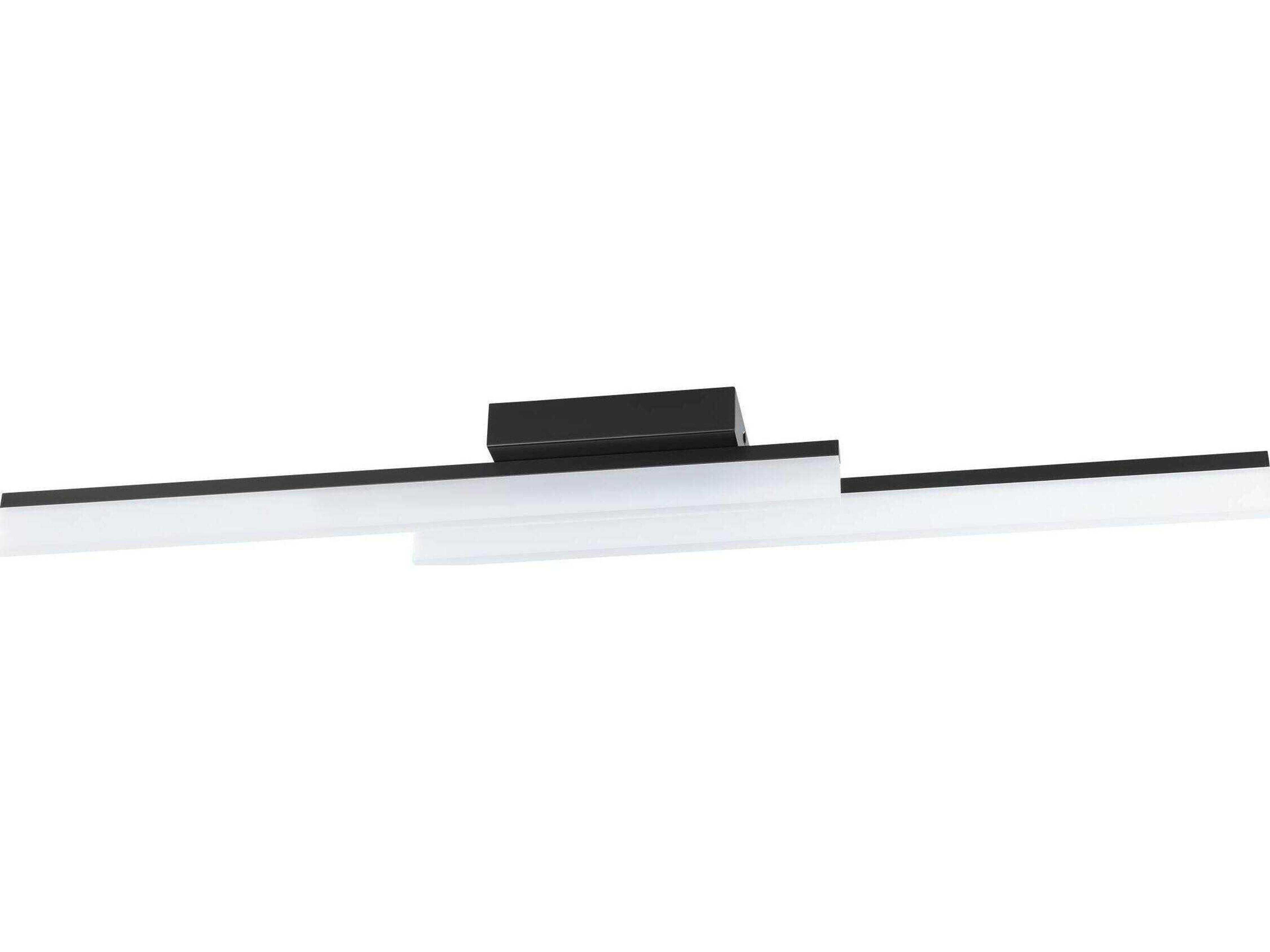 Eglo Palmital 2-Light Black Linear Flush Mount