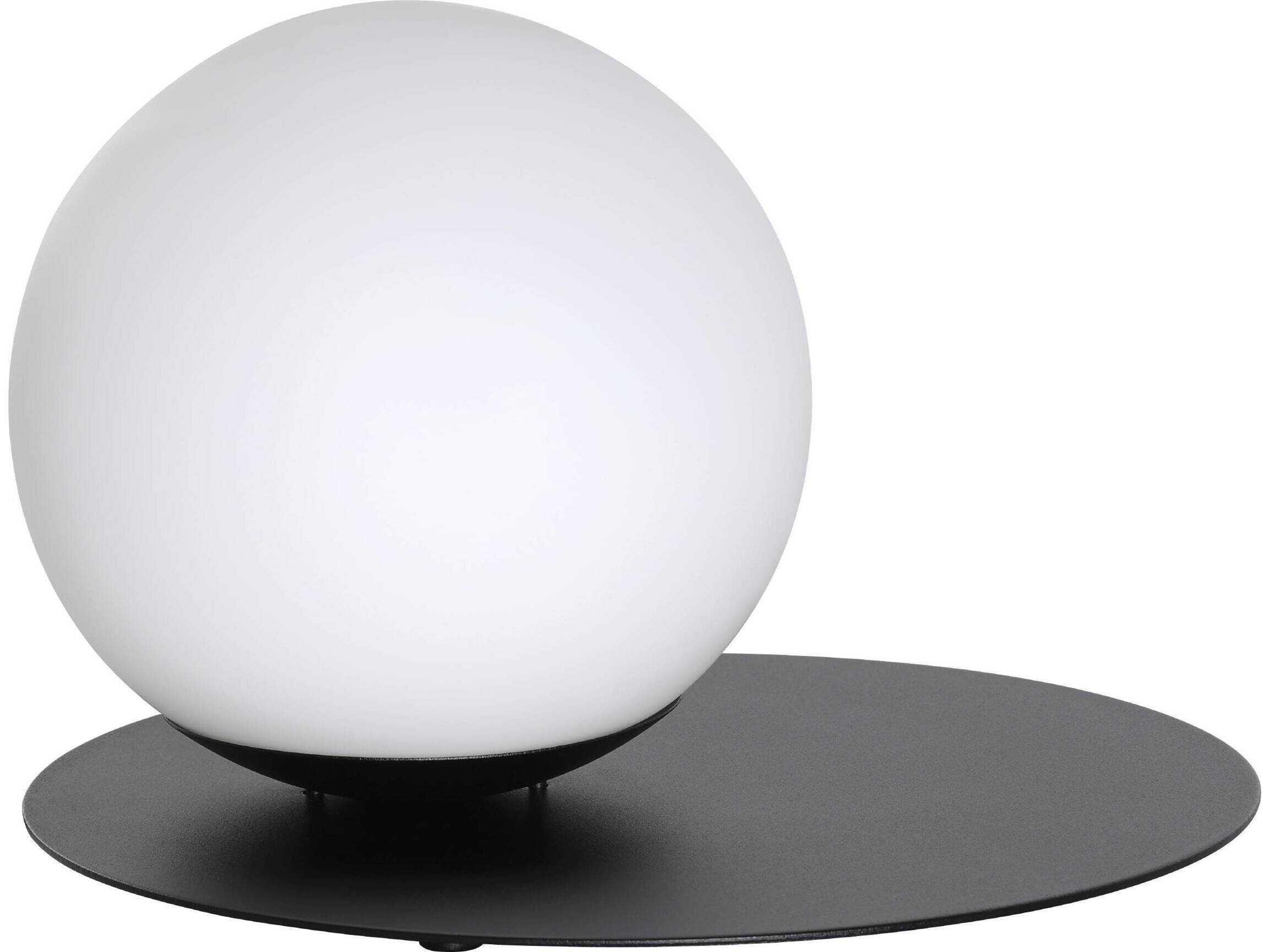 Eglo Arenales Black White Glass Table Lamp