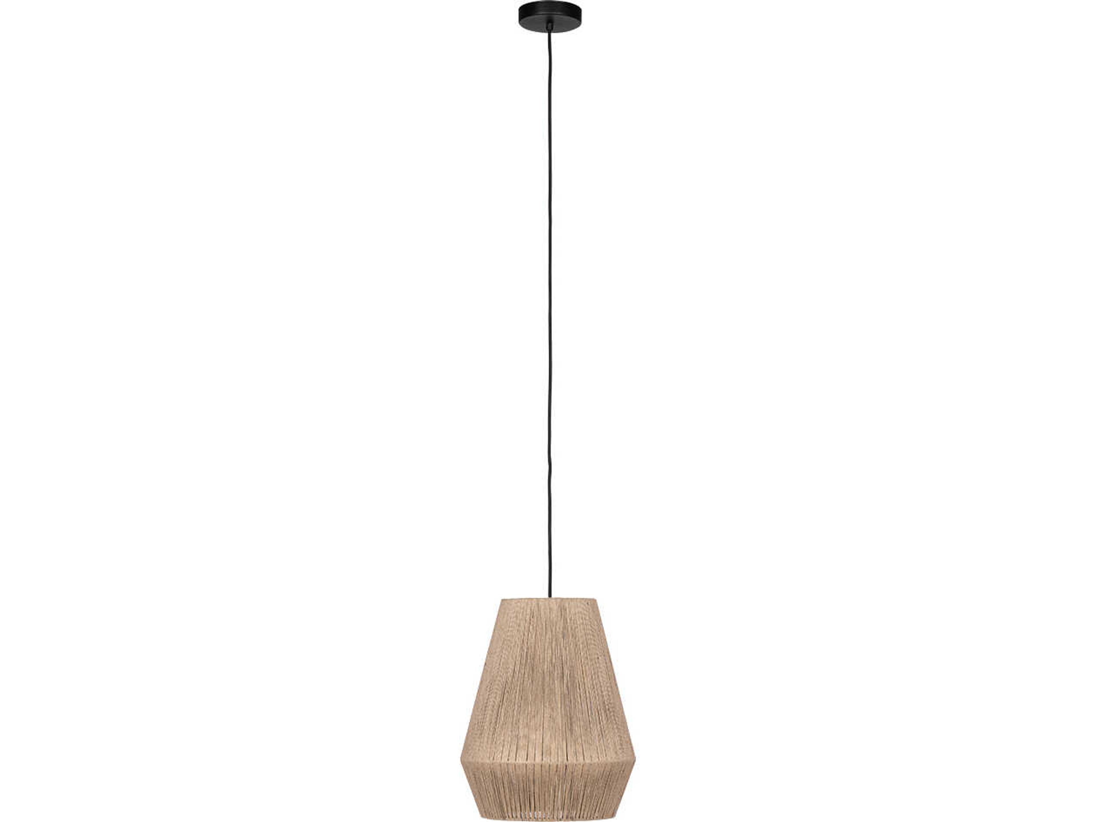 Eglo Alderney 1-Light Black Brown Mini Pendant