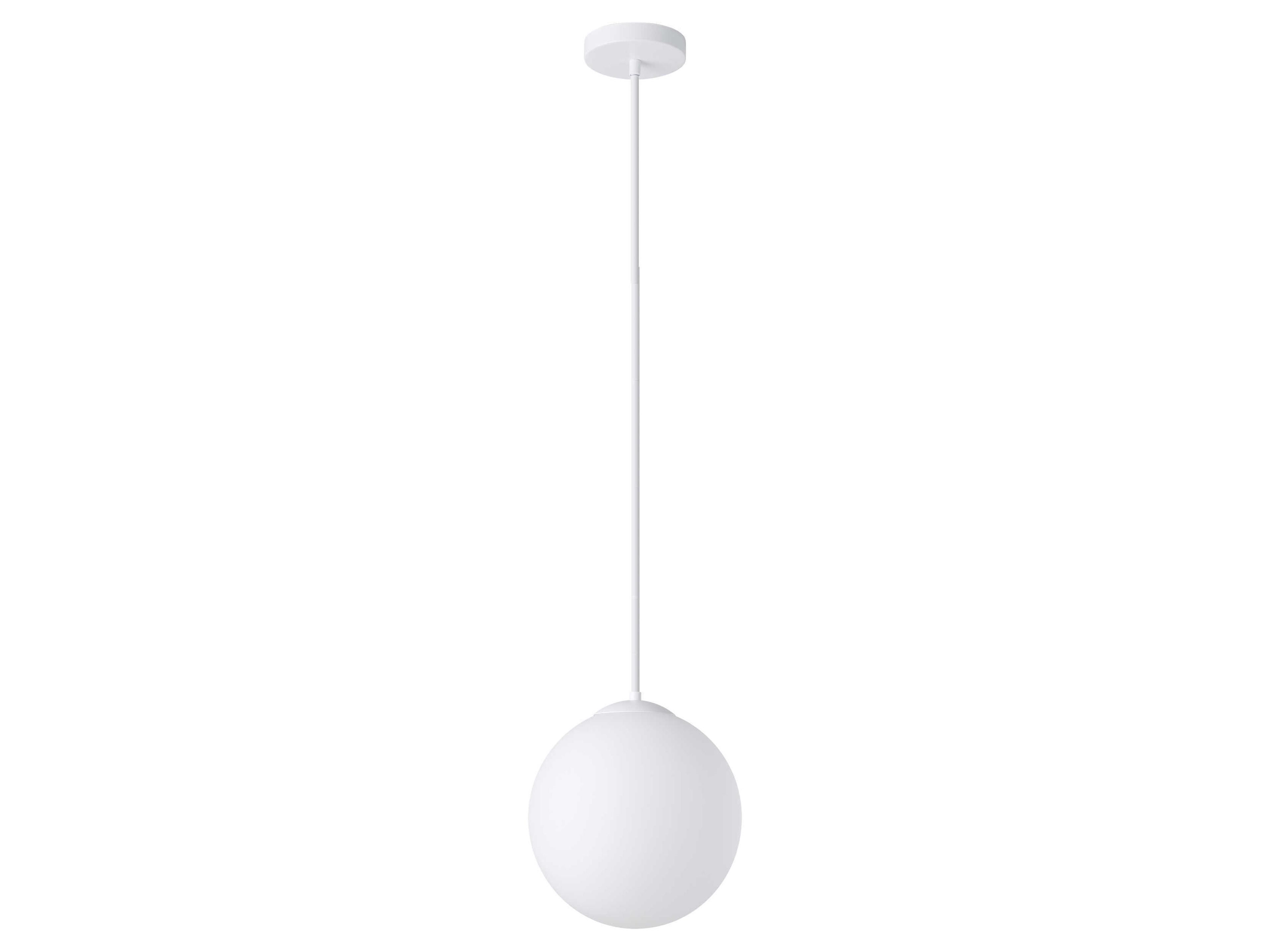 Rondo 1-Light White Globe Mini Pendant