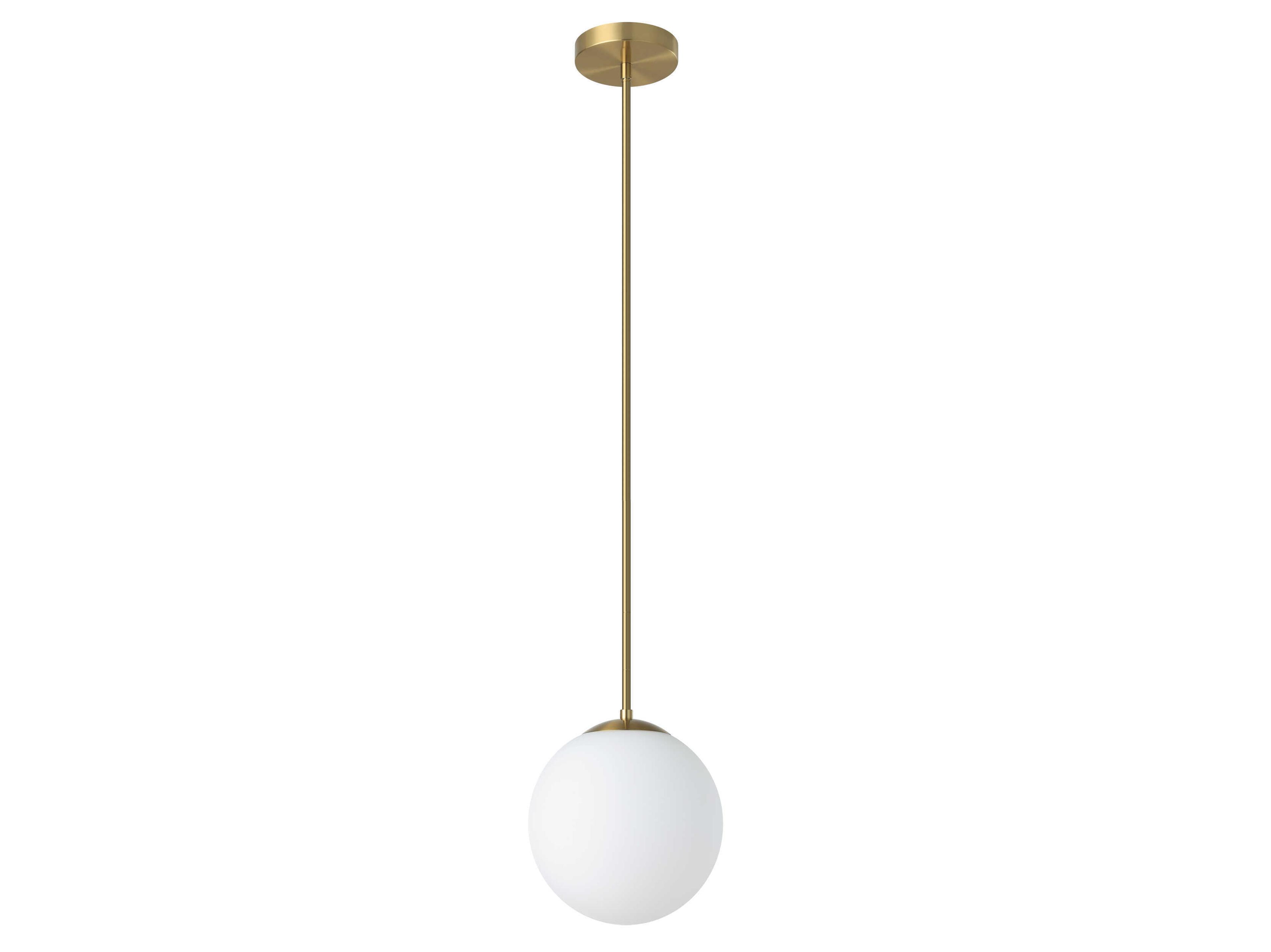 Rondo 1-Light Brushed Brass Globe Mini Pendant