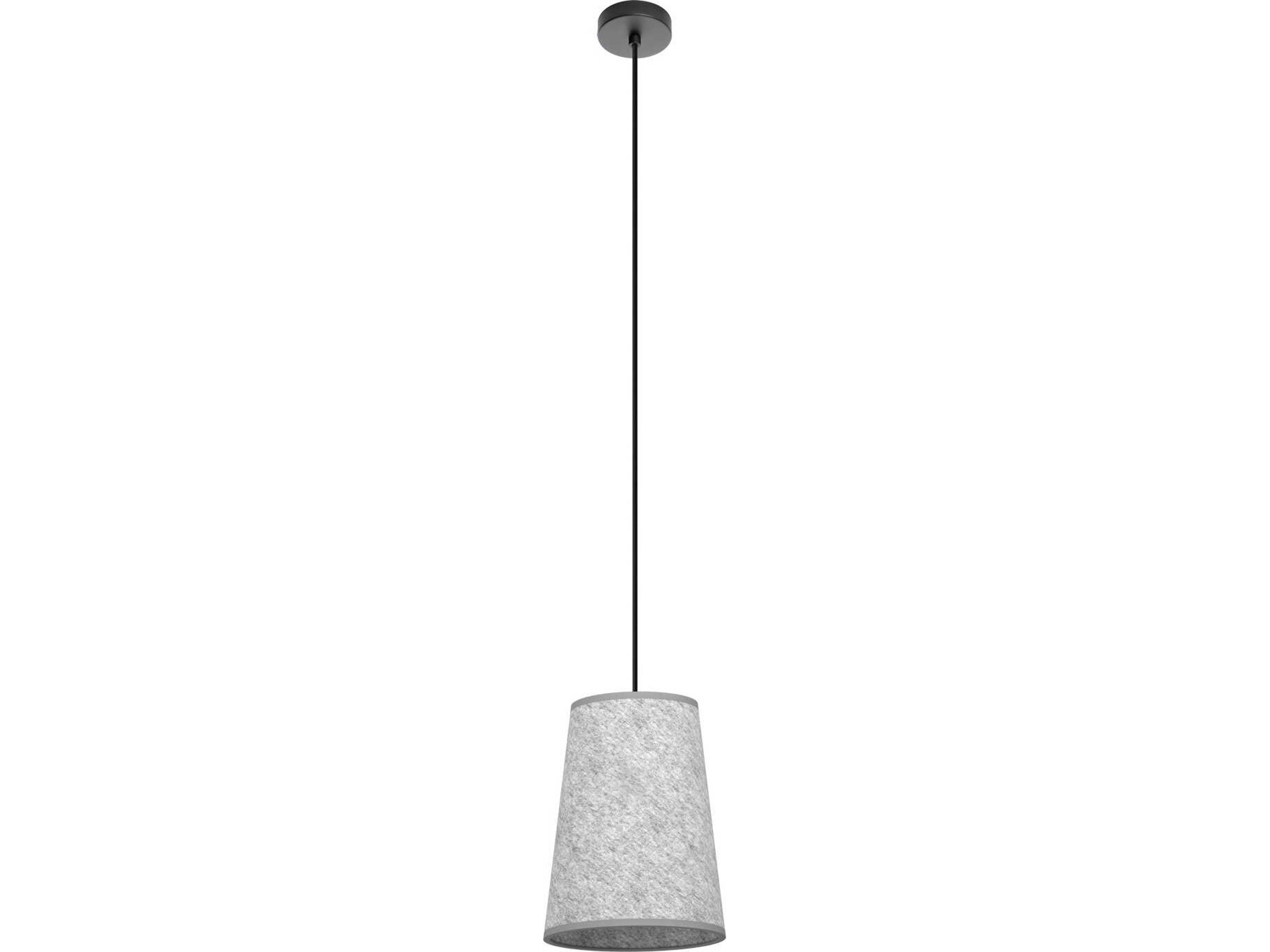Eglo Alsager 1-Light Black Gray Mini Pendant