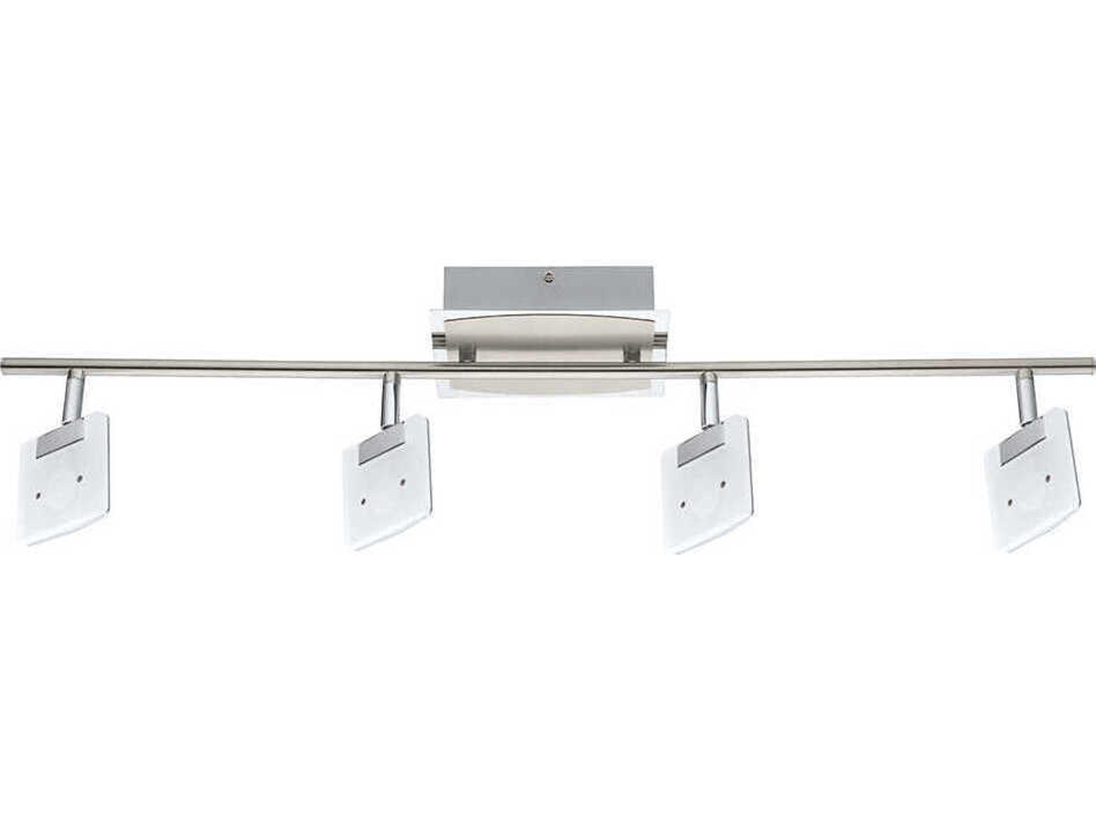 Eglo Pikara 4-Light Brushed Aluminum Chrome Steel Track & Rail Light