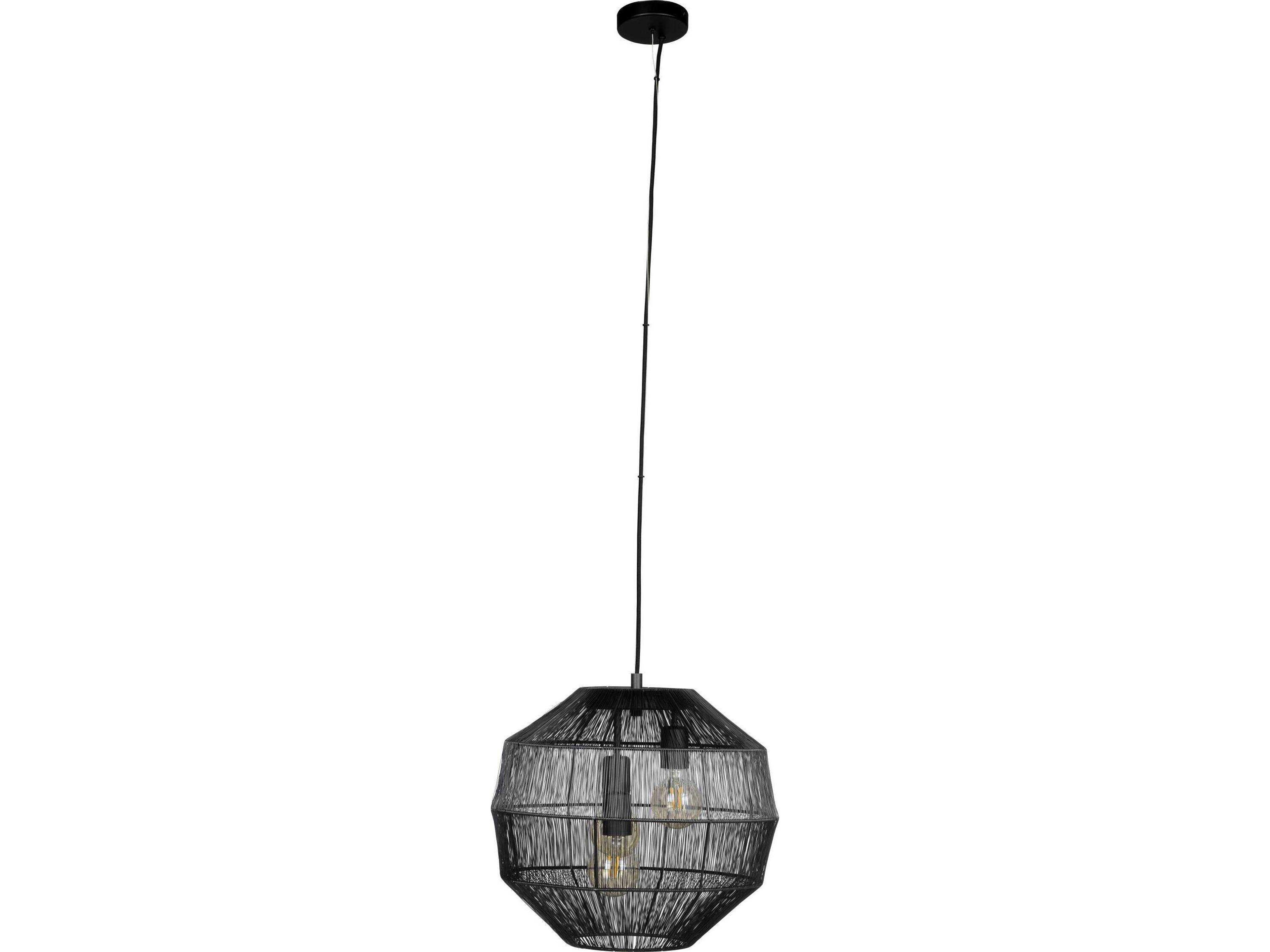 Eglo Orbetello 3-Light Black Pendant