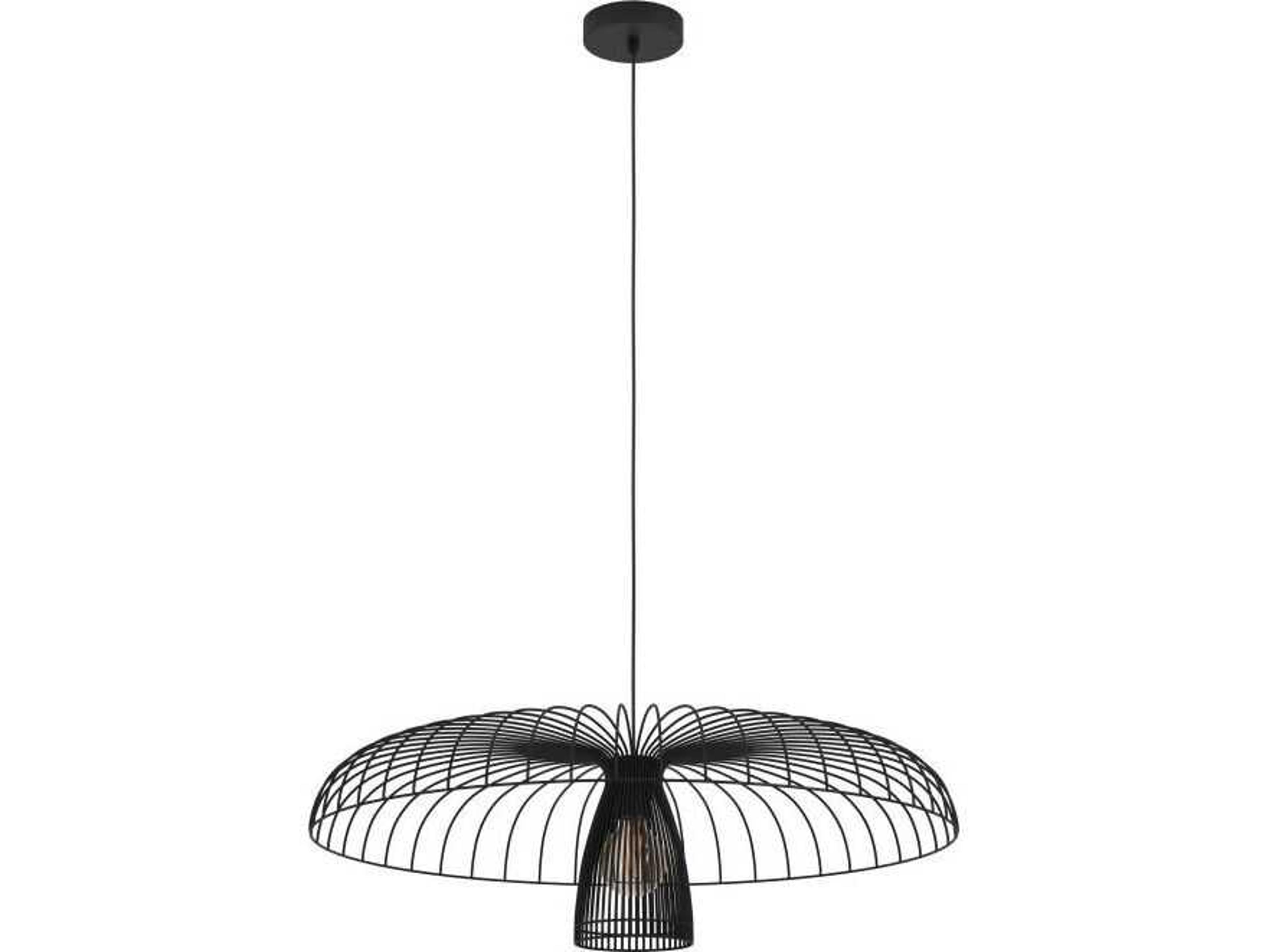 Eglo Champerico 1-Light Black Pendant
