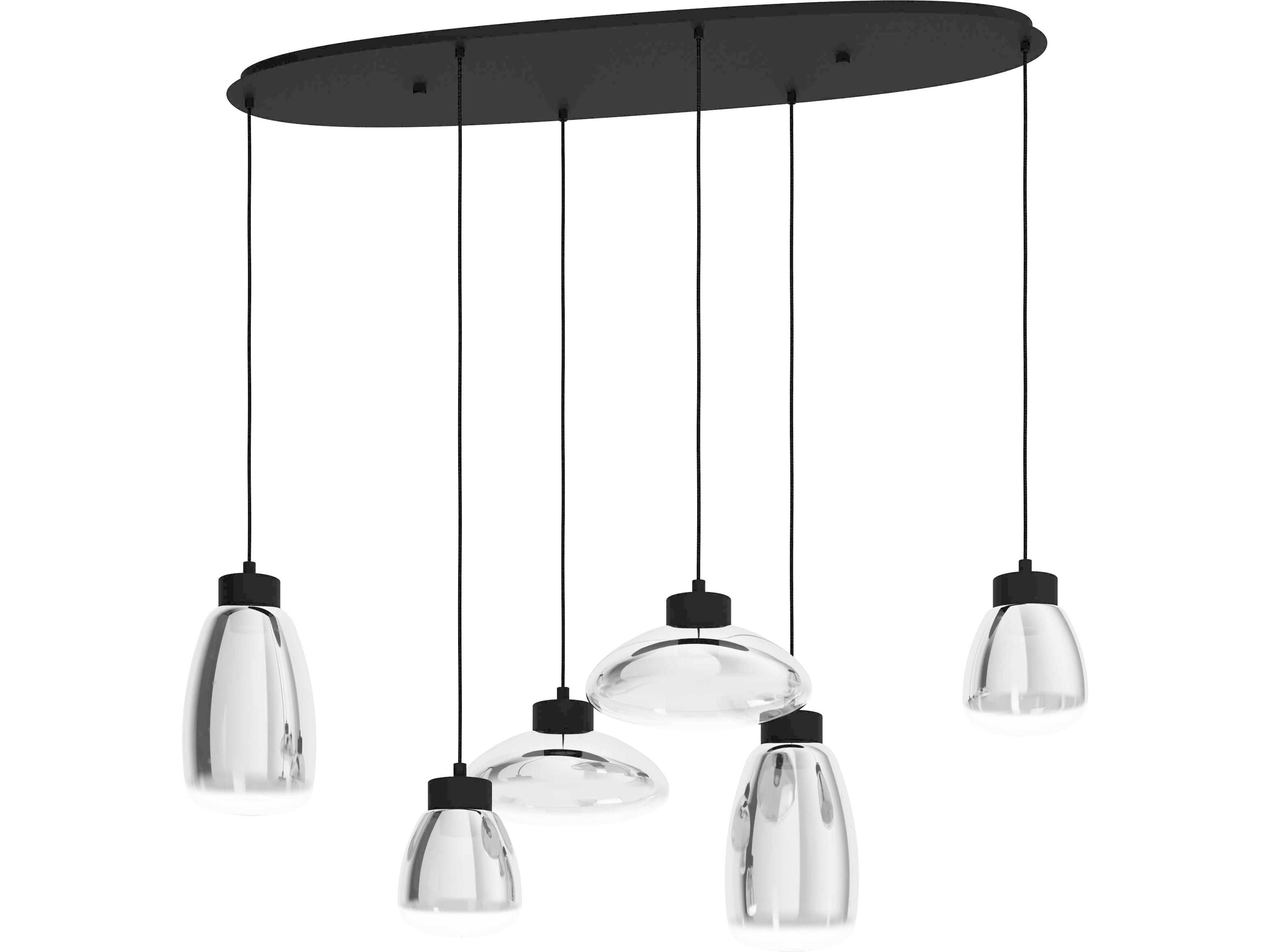Eglo Sarnarra 6-Light Black Island Pendant