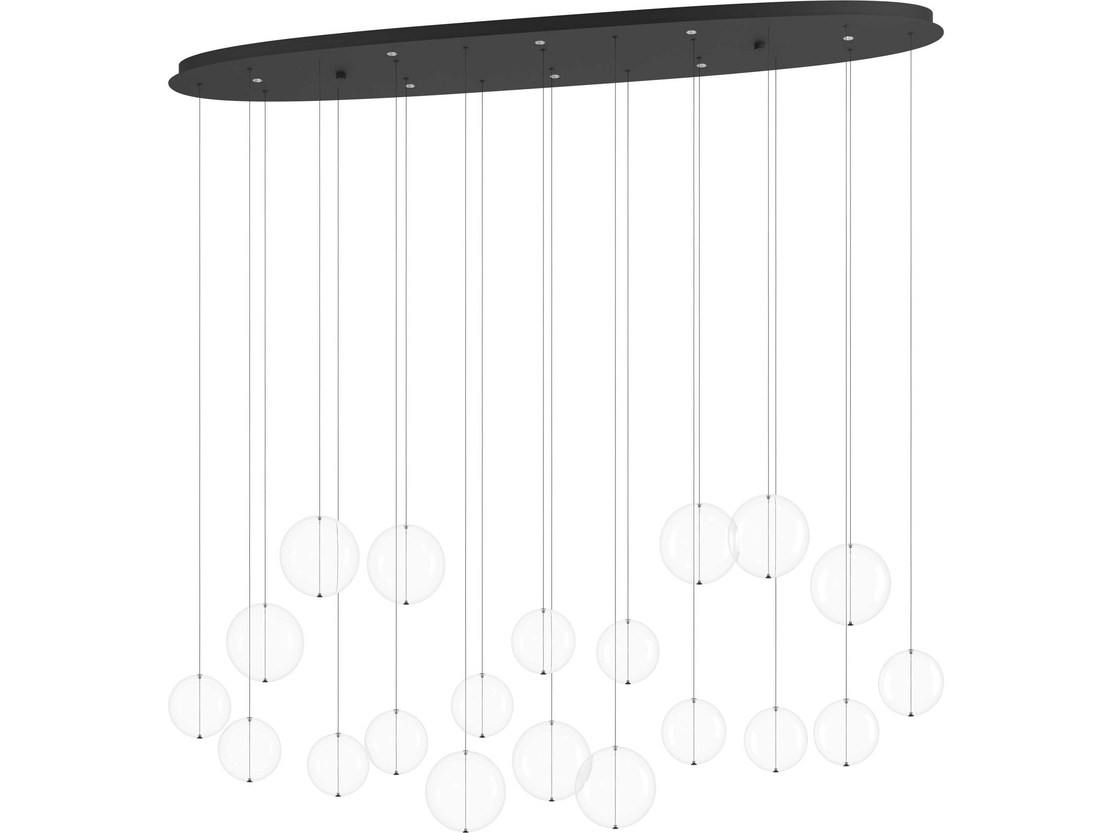 Eglo Espardello 8-Light Black Globe Island Pendant