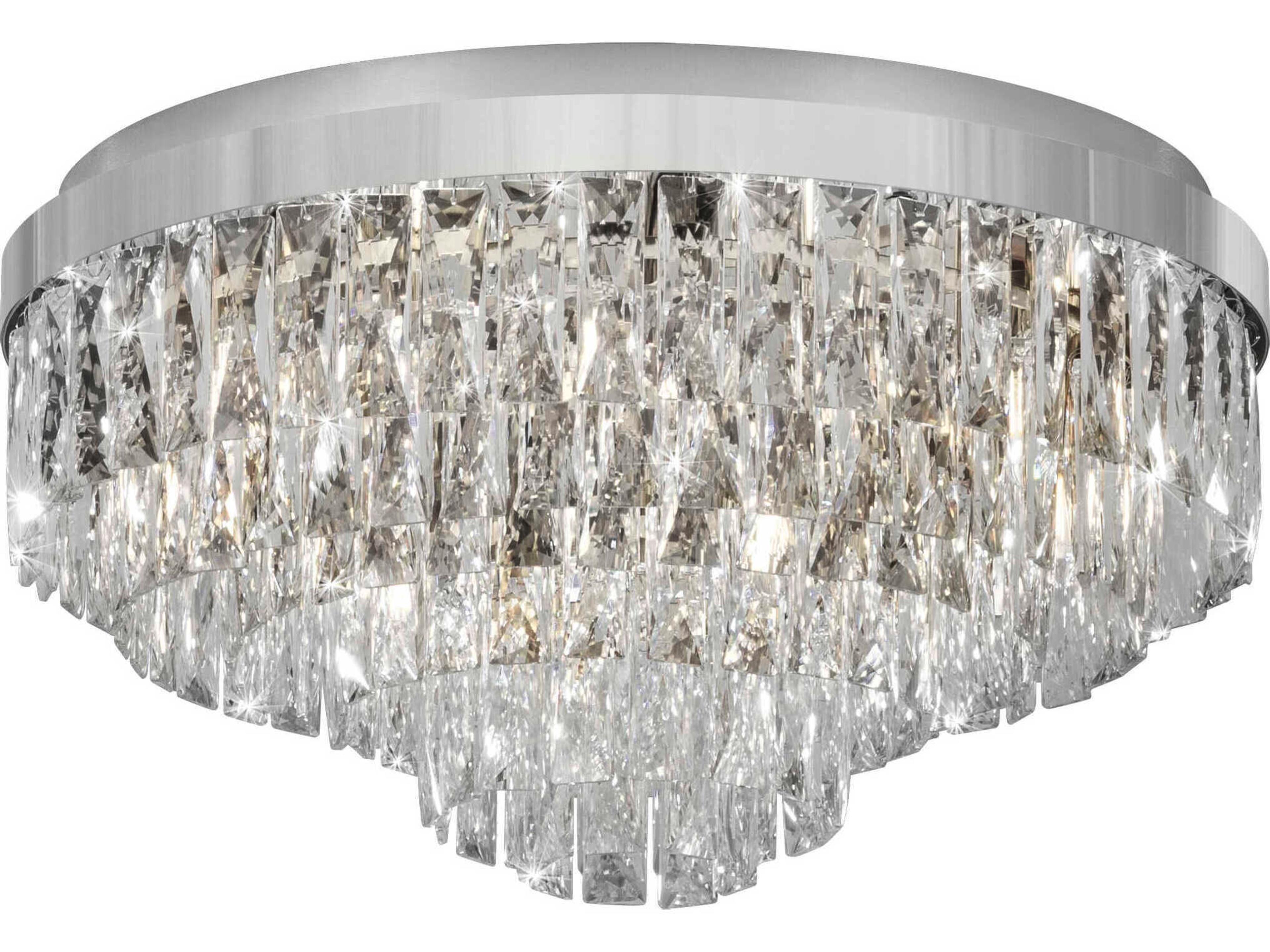 Eglo Valparaiso 11-Light Chrome Flush Mount